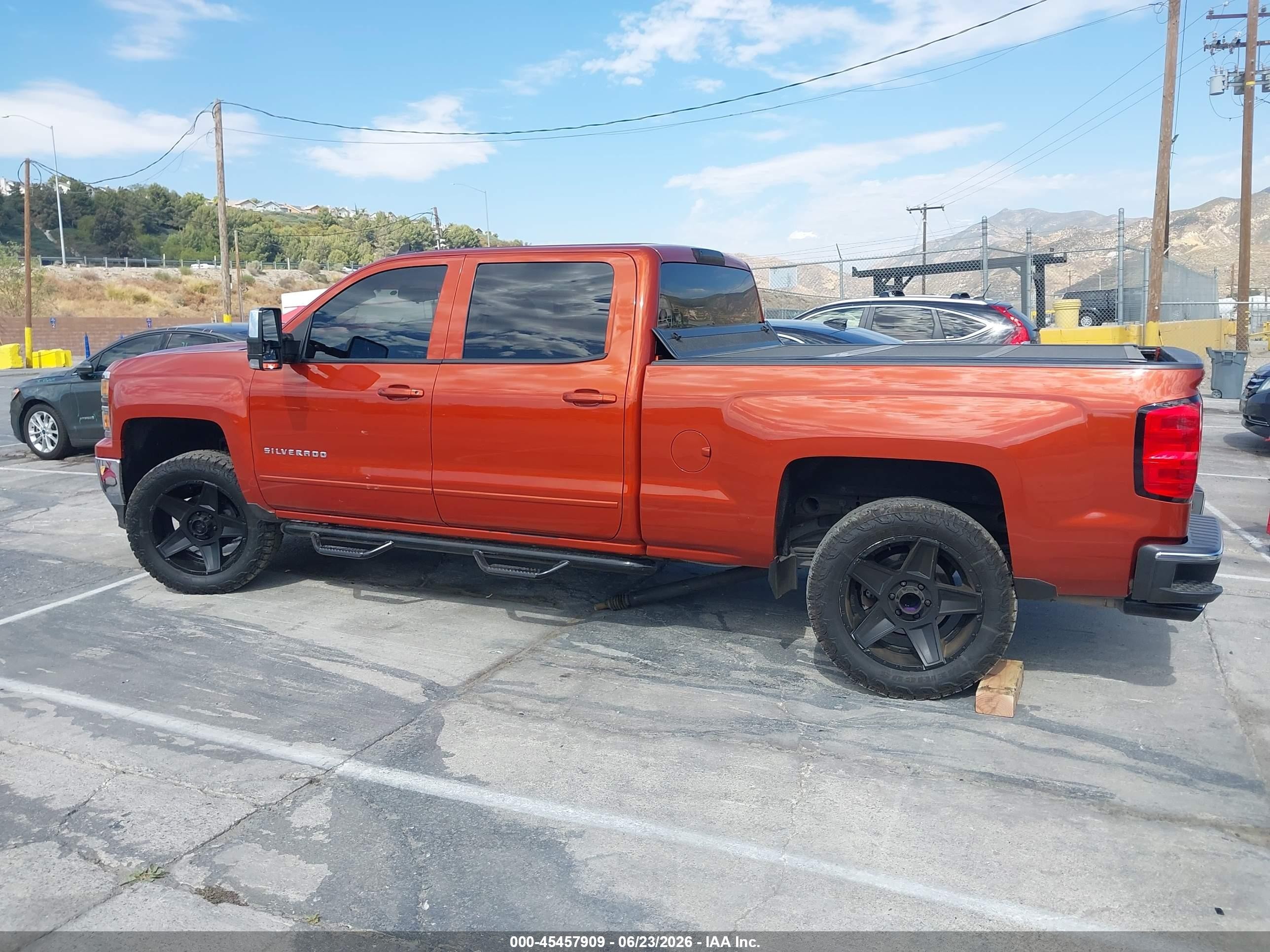 2015 Chevrolet Silverado 1500 Lt Orange vin: 3GCPCREC5FG222180