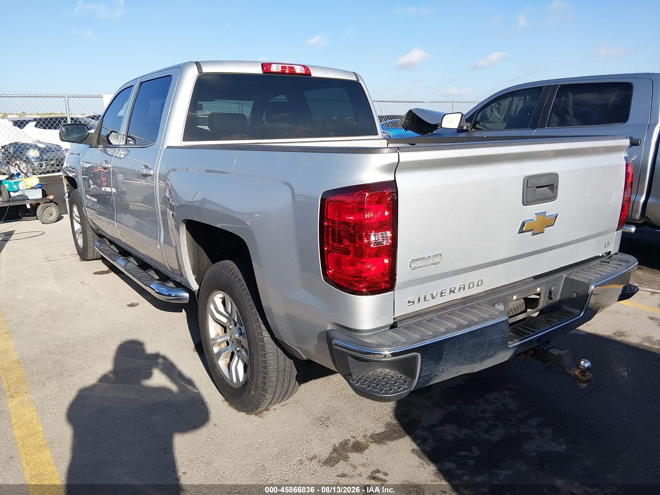 2015 Chevrolet Silverado 1500 Lt Silver vin: 3GCPCREC5FG324269