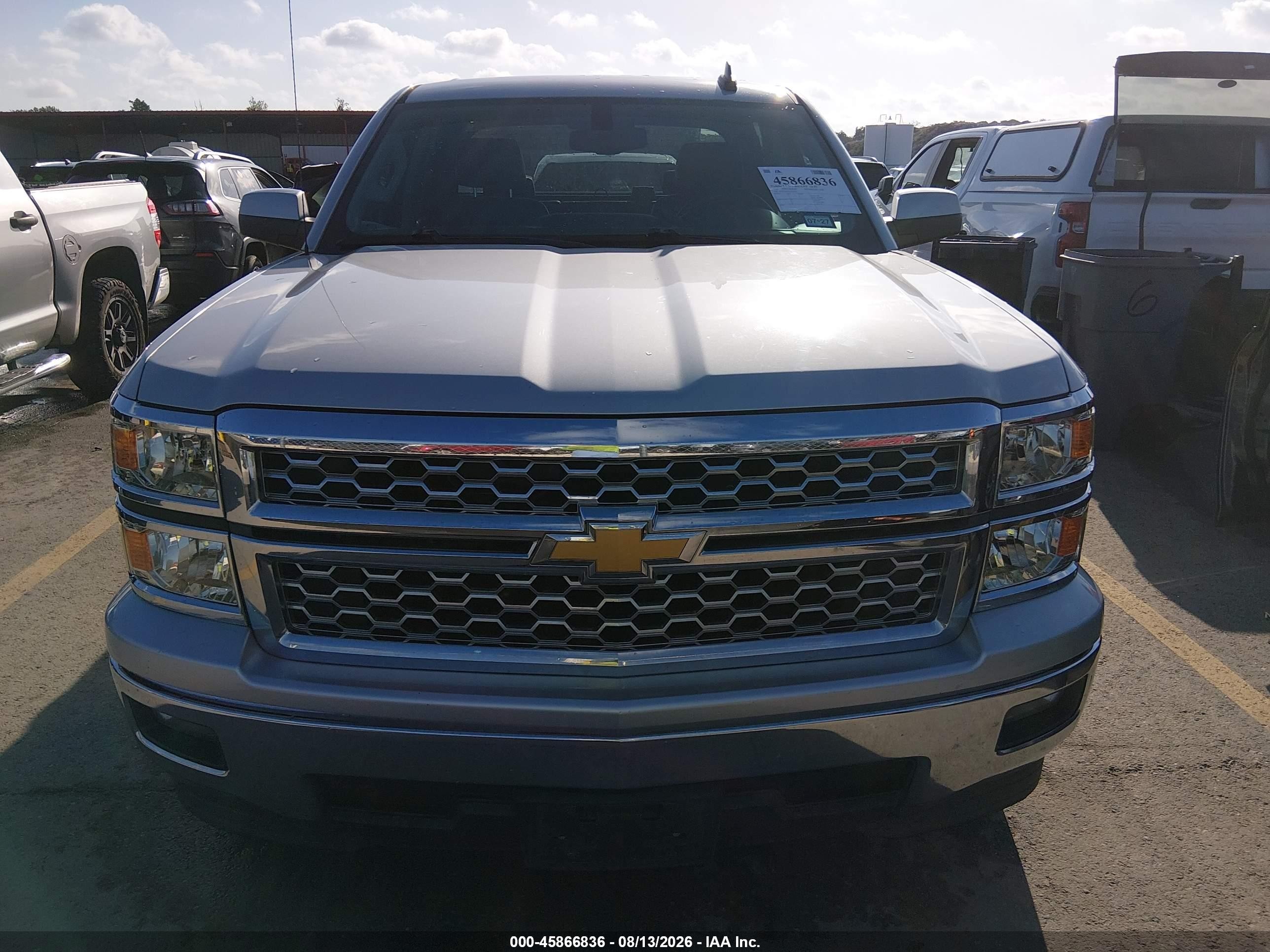 2015 Chevrolet Silverado 1500 Lt Silver vin: 3GCPCREC5FG324269