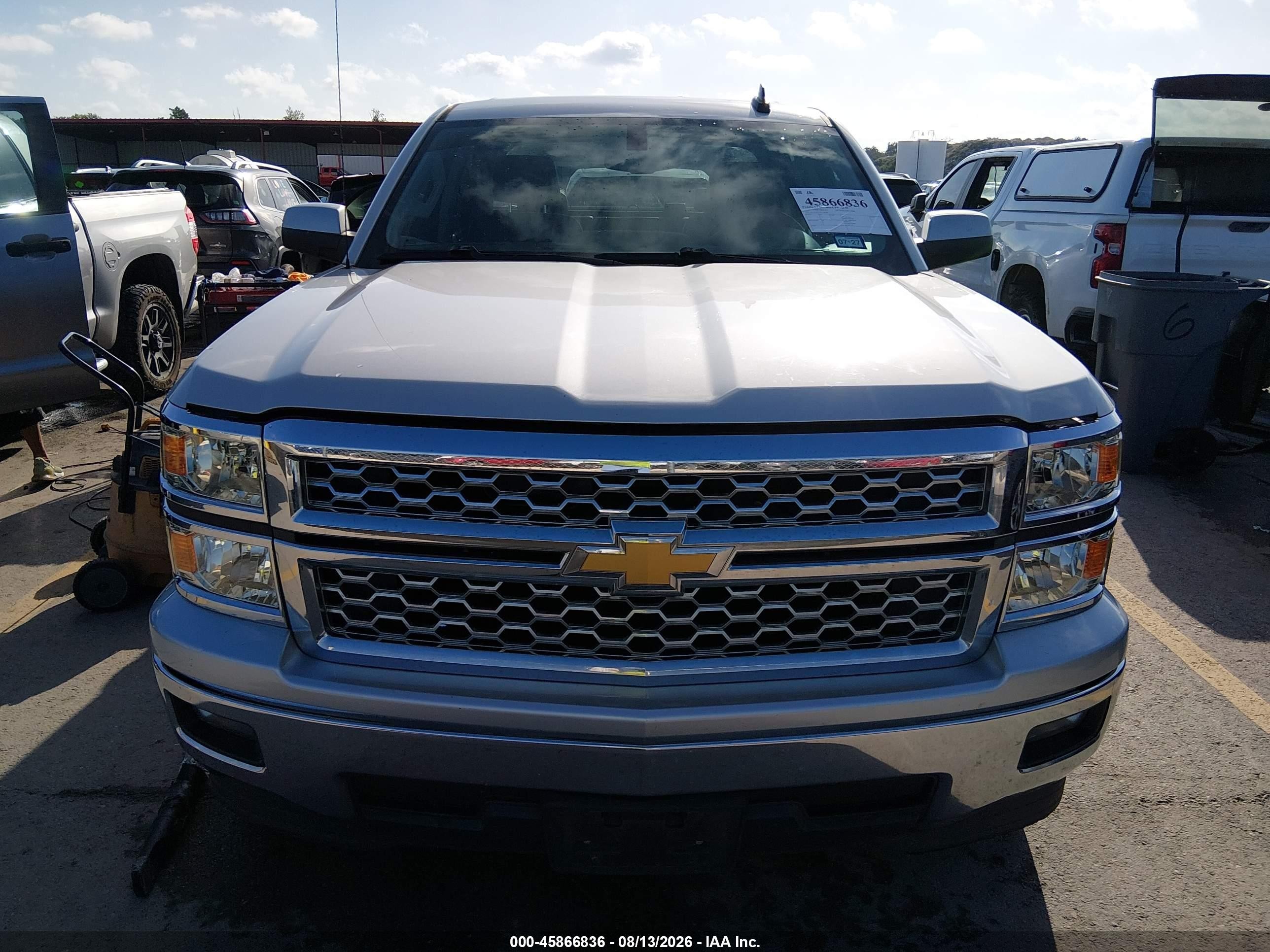 2015 Chevrolet Silverado 1500 Lt Silver vin: 3GCPCREC5FG324269