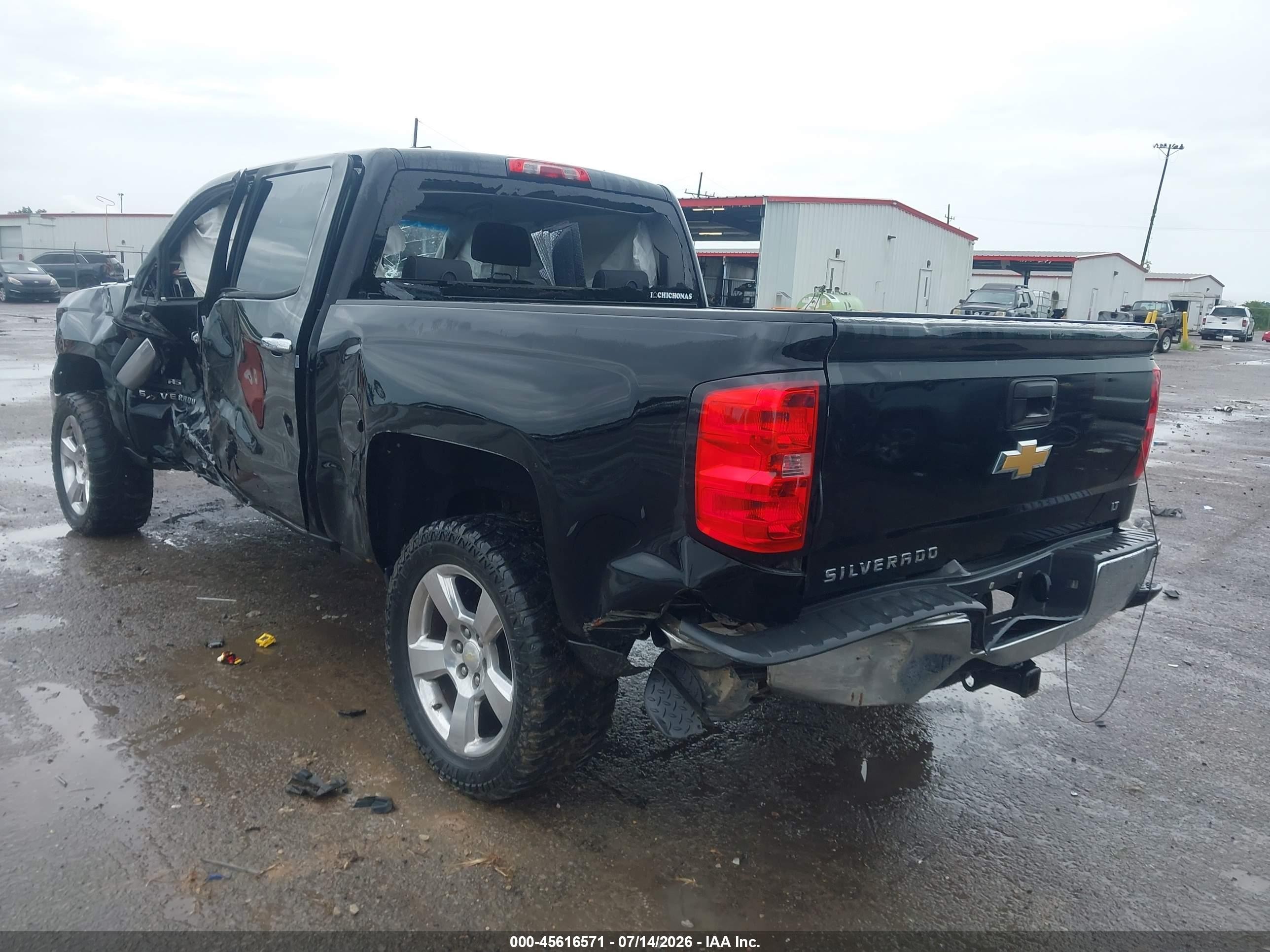 2014 Chevrolet Silverado 1500 Lt Black vin: 3GCPCREC6EG117789