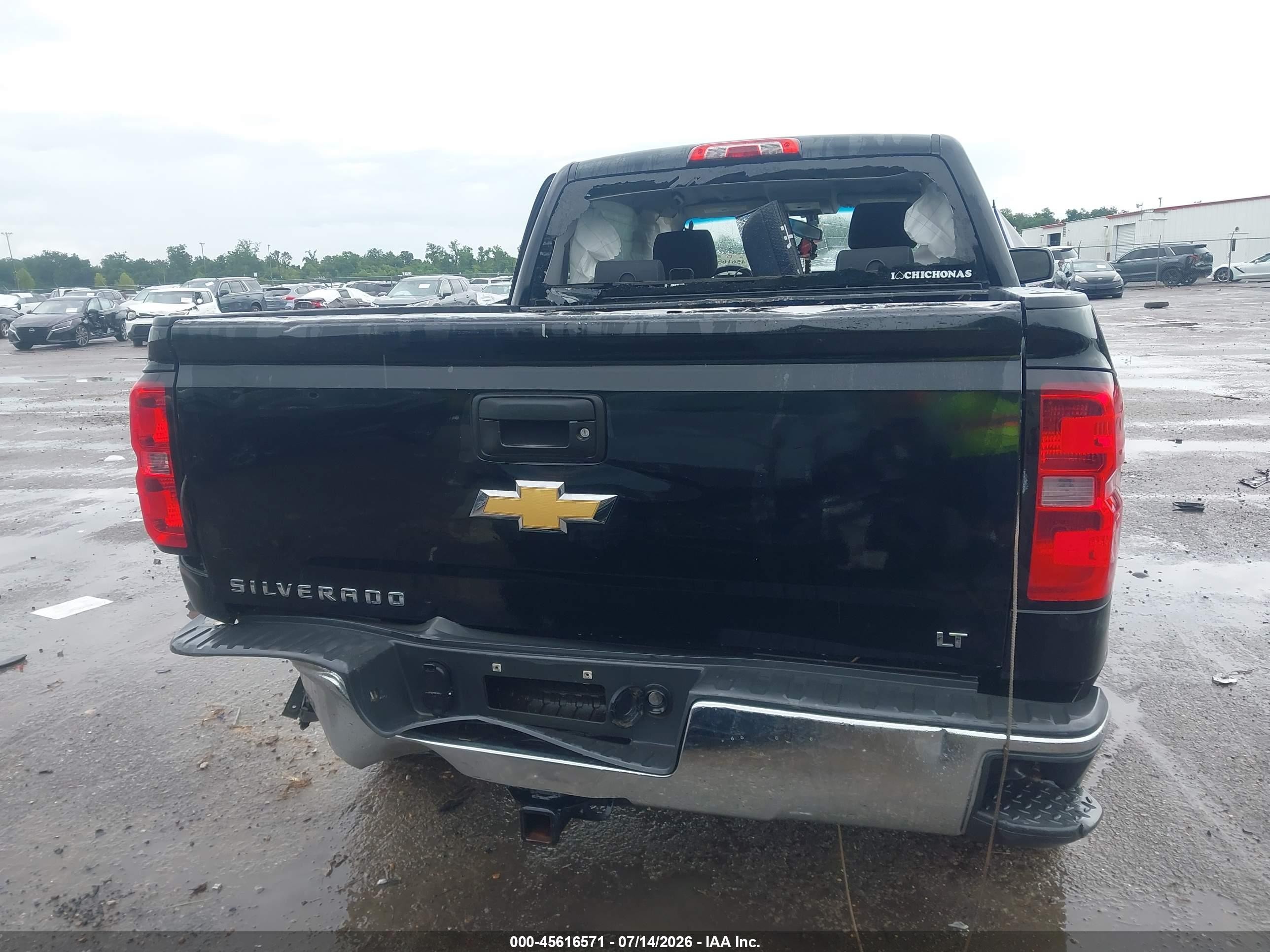 2014 Chevrolet Silverado 1500 Lt Black vin: 3GCPCREC6EG117789