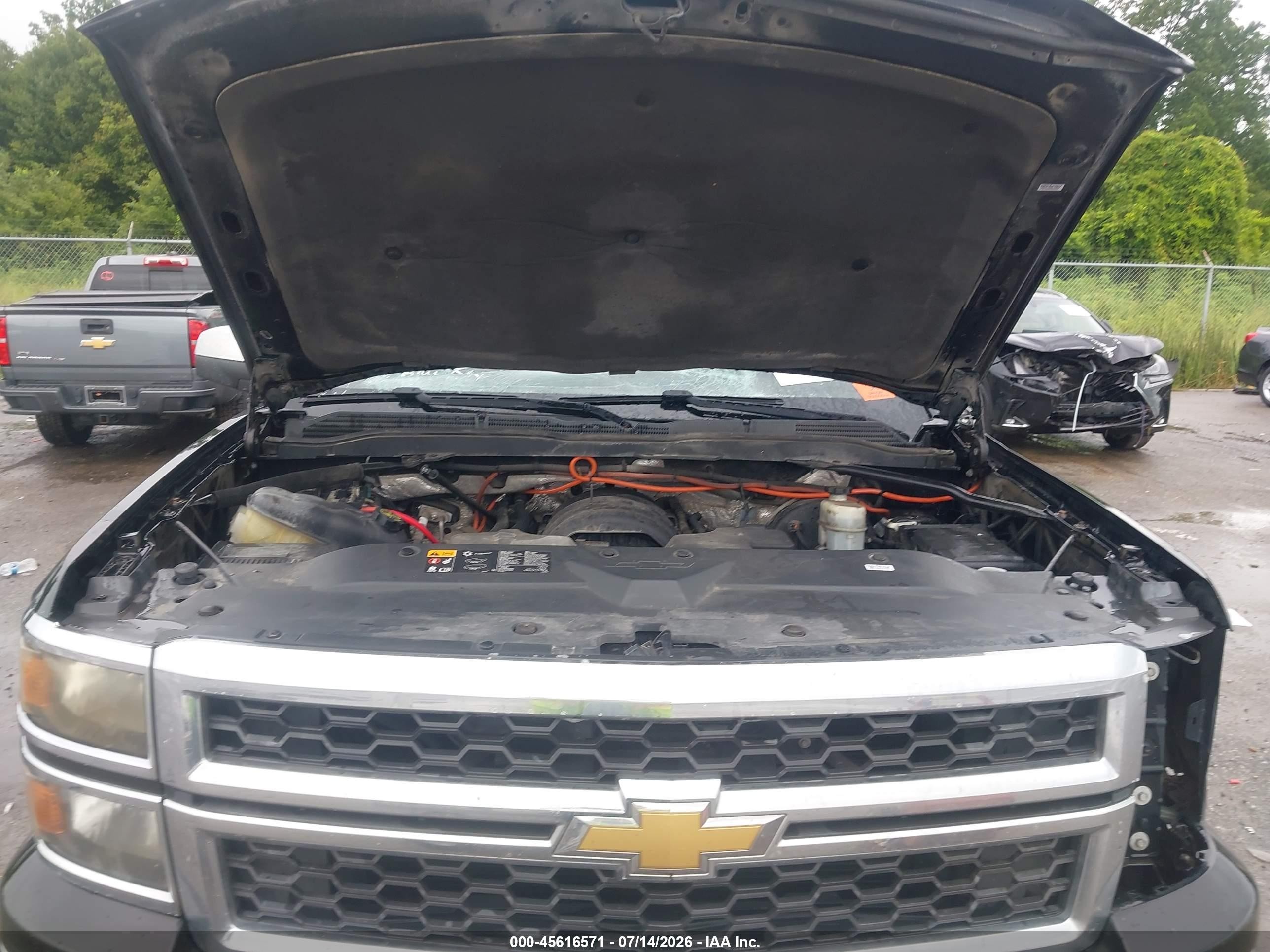 2014 Chevrolet Silverado 1500 Lt Black vin: 3GCPCREC6EG117789