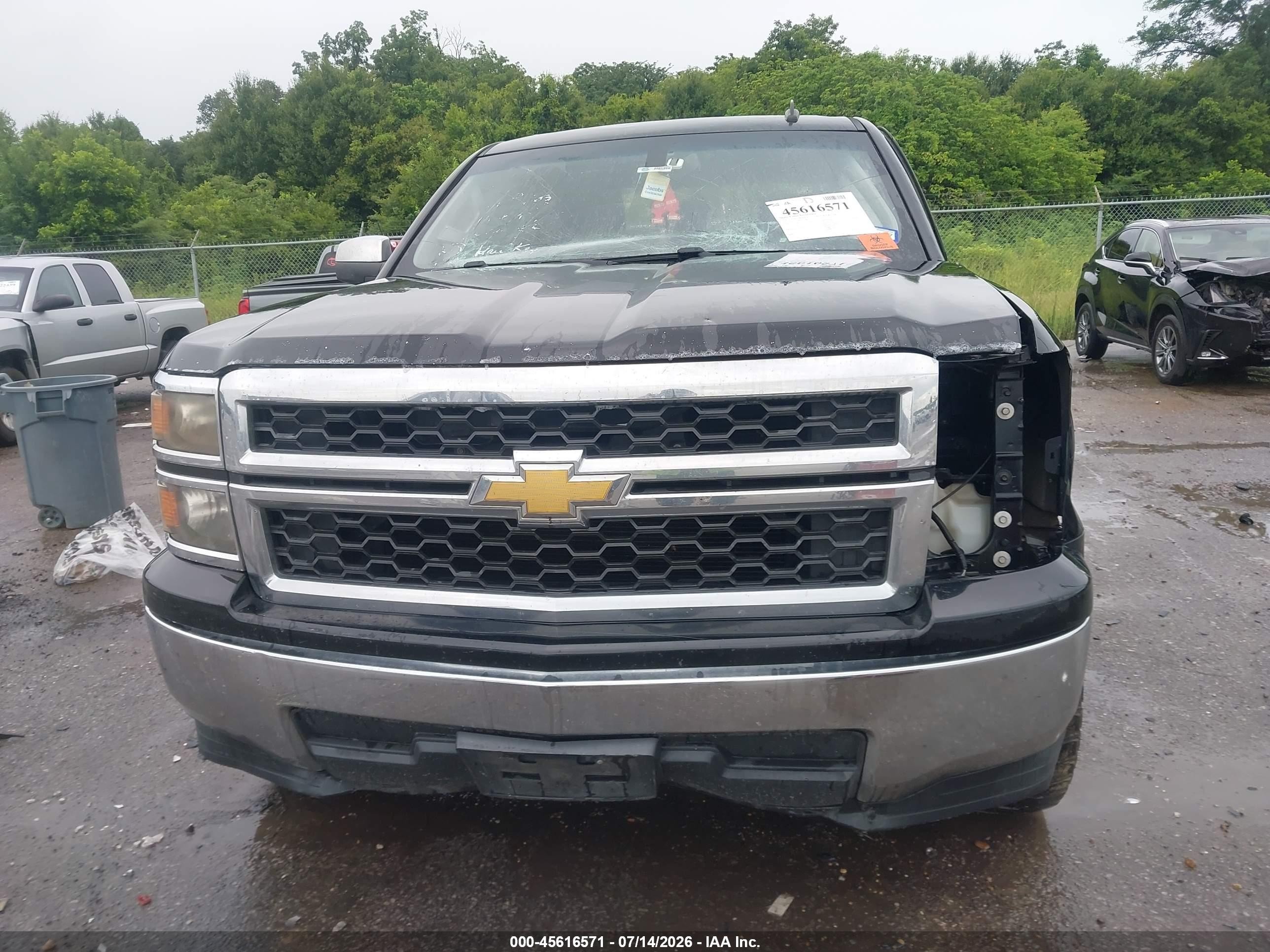 2014 Chevrolet Silverado 1500 Lt Black vin: 3GCPCREC6EG117789