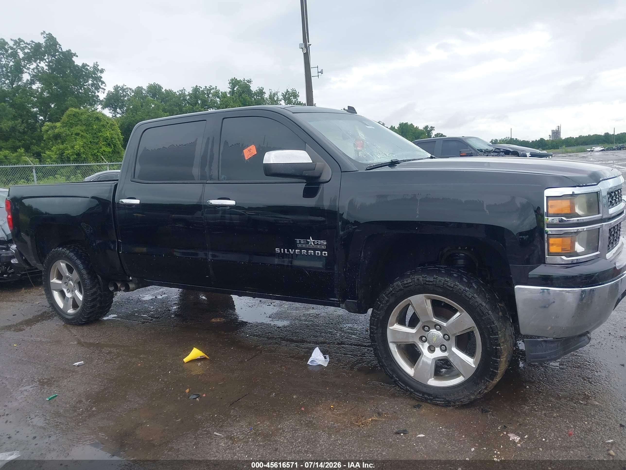 2014 Chevrolet Silverado 1500 Lt Black vin: 3GCPCREC6EG117789