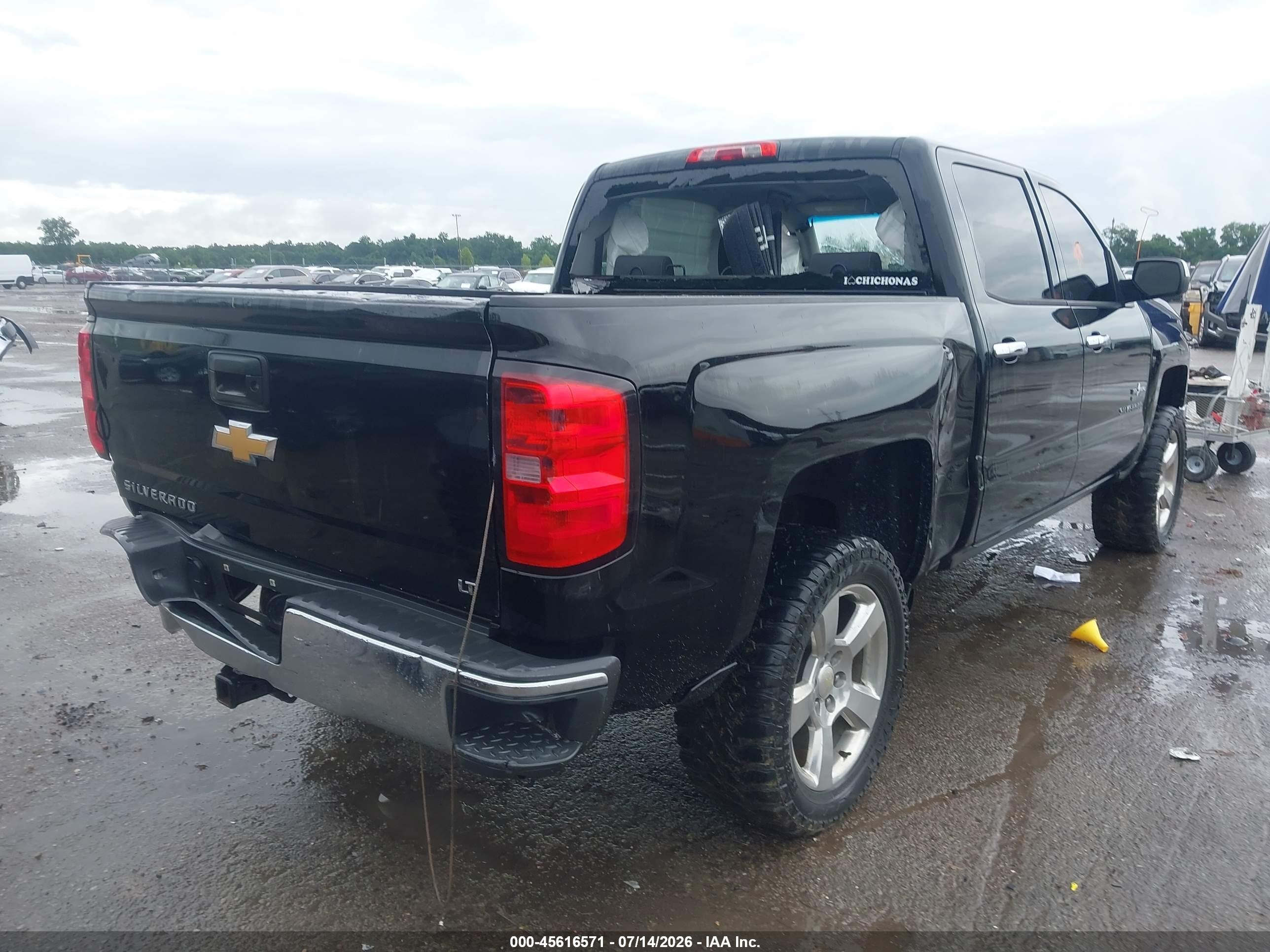 2014 Chevrolet Silverado 1500 Lt Black vin: 3GCPCREC6EG117789