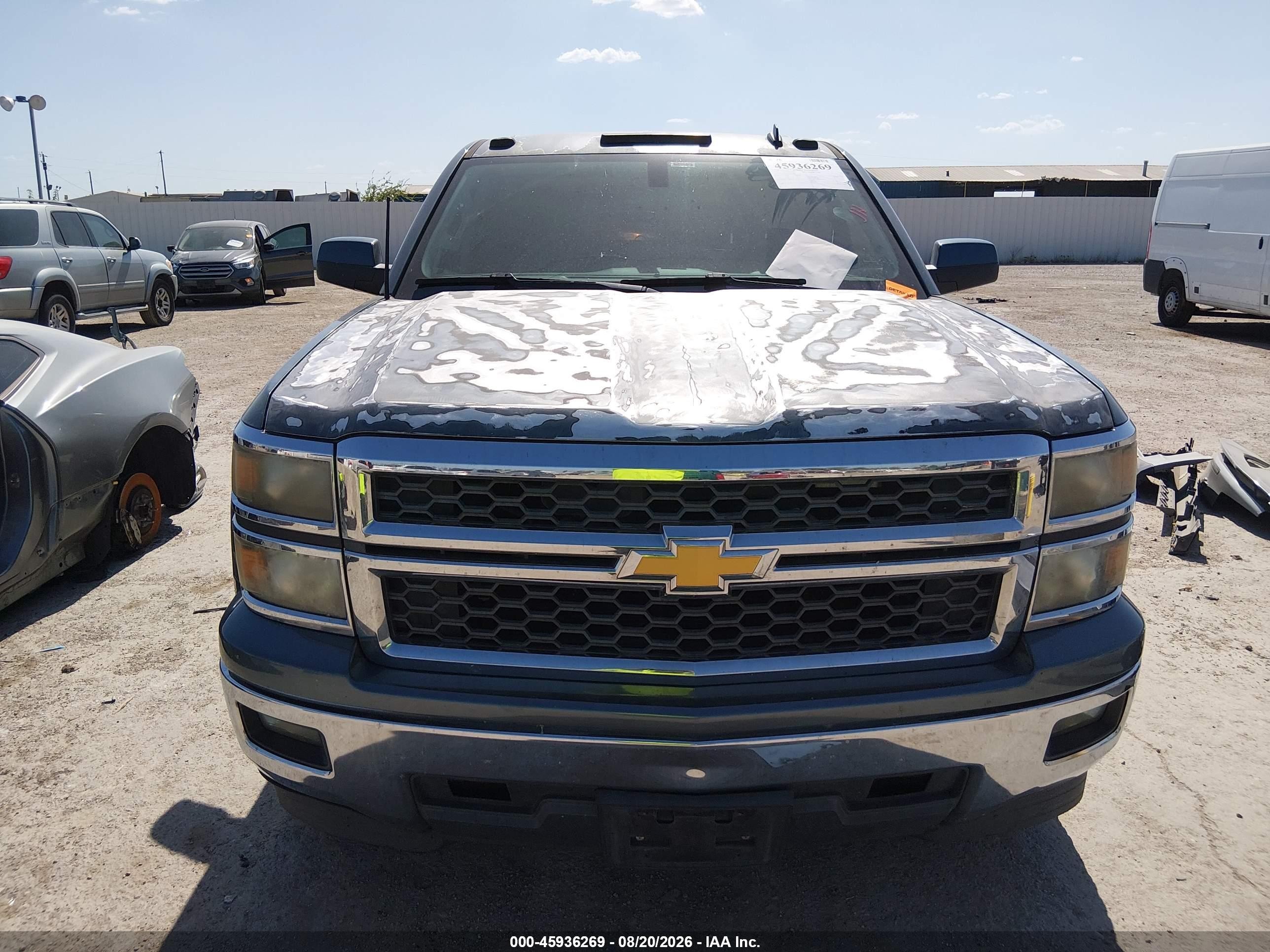 2014 Chevrolet Silverado 1500 Lt Серый vin: 3GCPCREC6EG131384