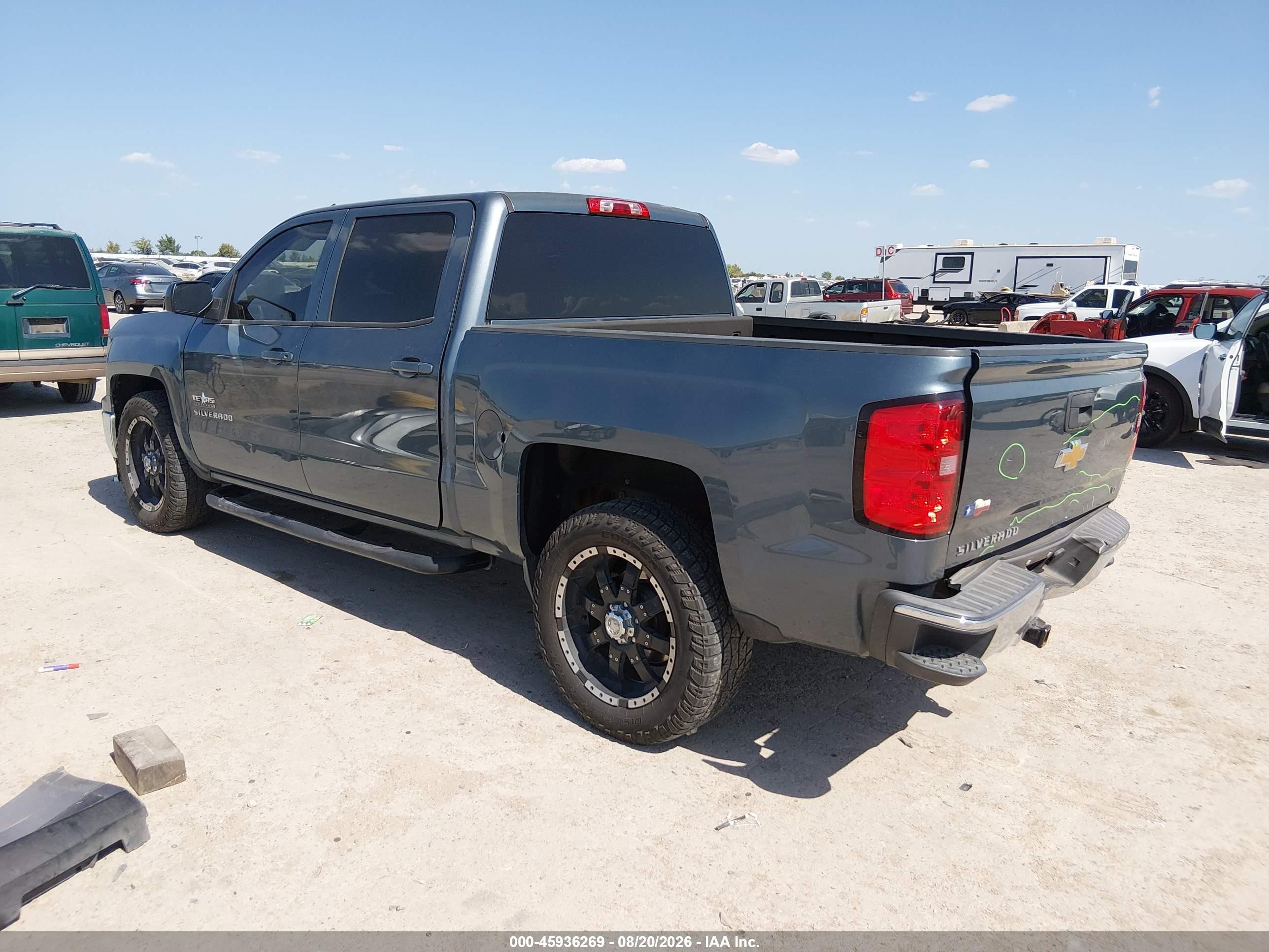2014 Chevrolet Silverado 1500 Lt Серый vin: 3GCPCREC6EG131384