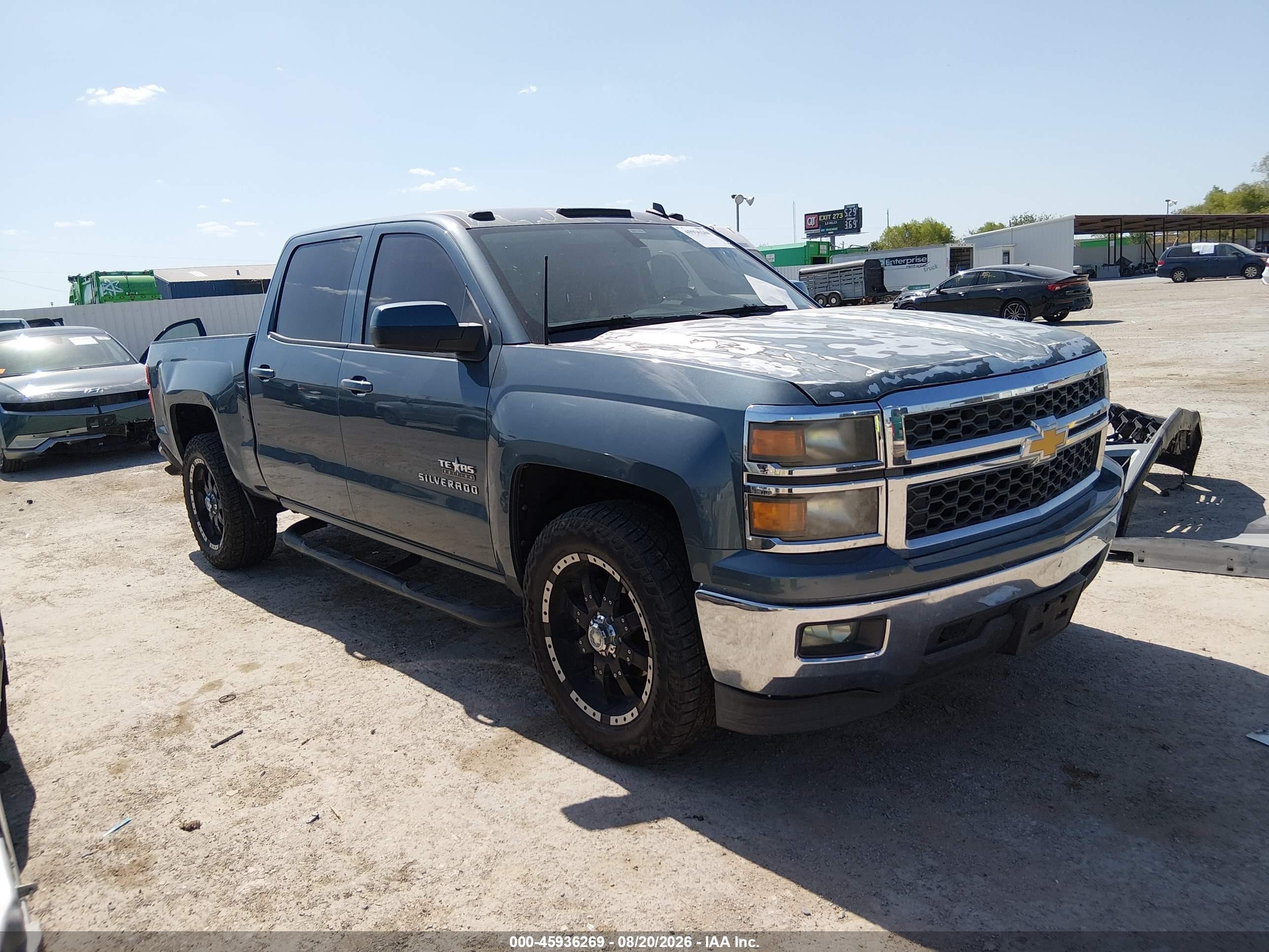 2014 Chevrolet Silverado 1500 Lt Gray vin: 3GCPCREC6EG131384