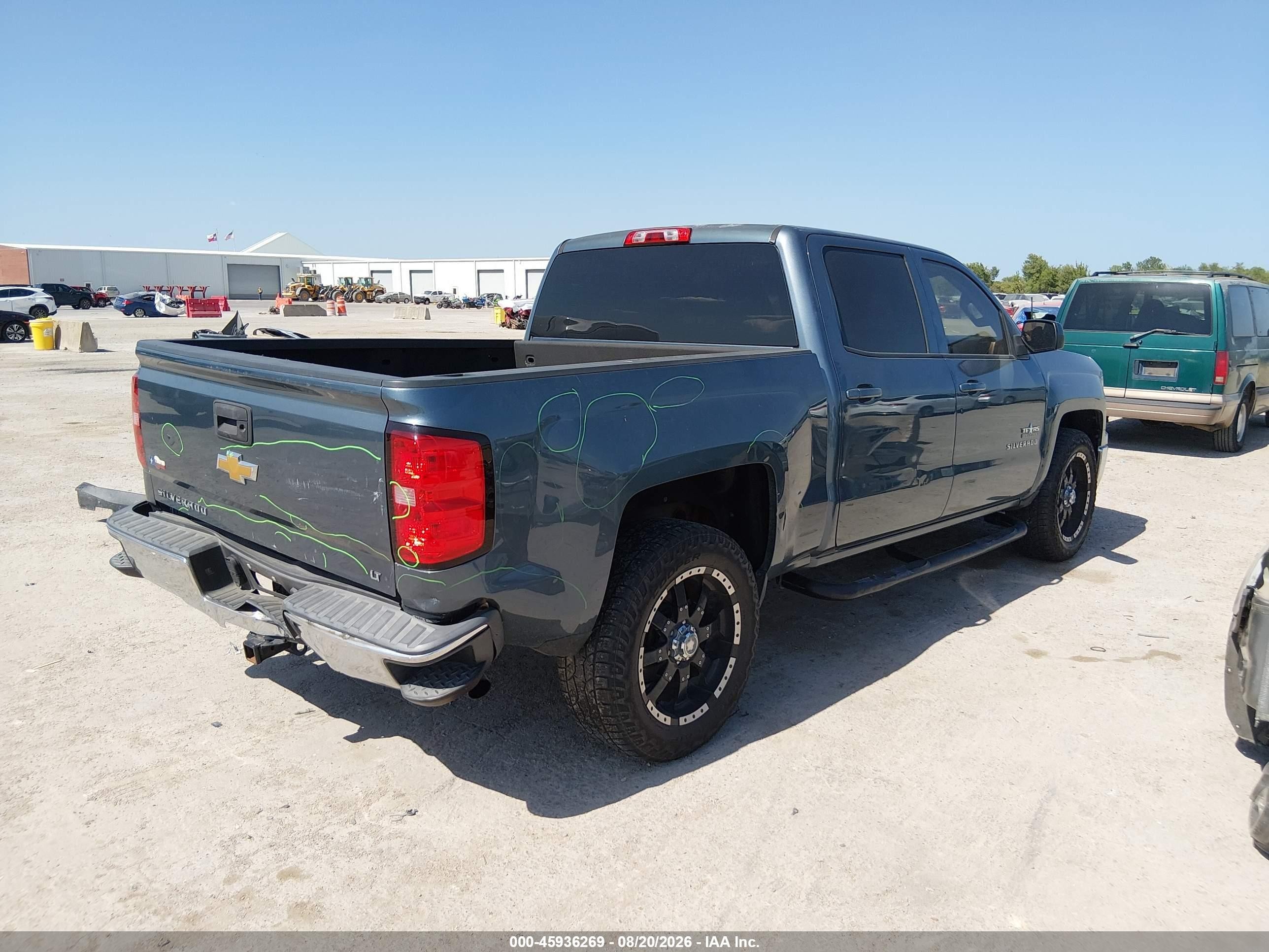 2014 Chevrolet Silverado 1500 Lt Серый vin: 3GCPCREC6EG131384