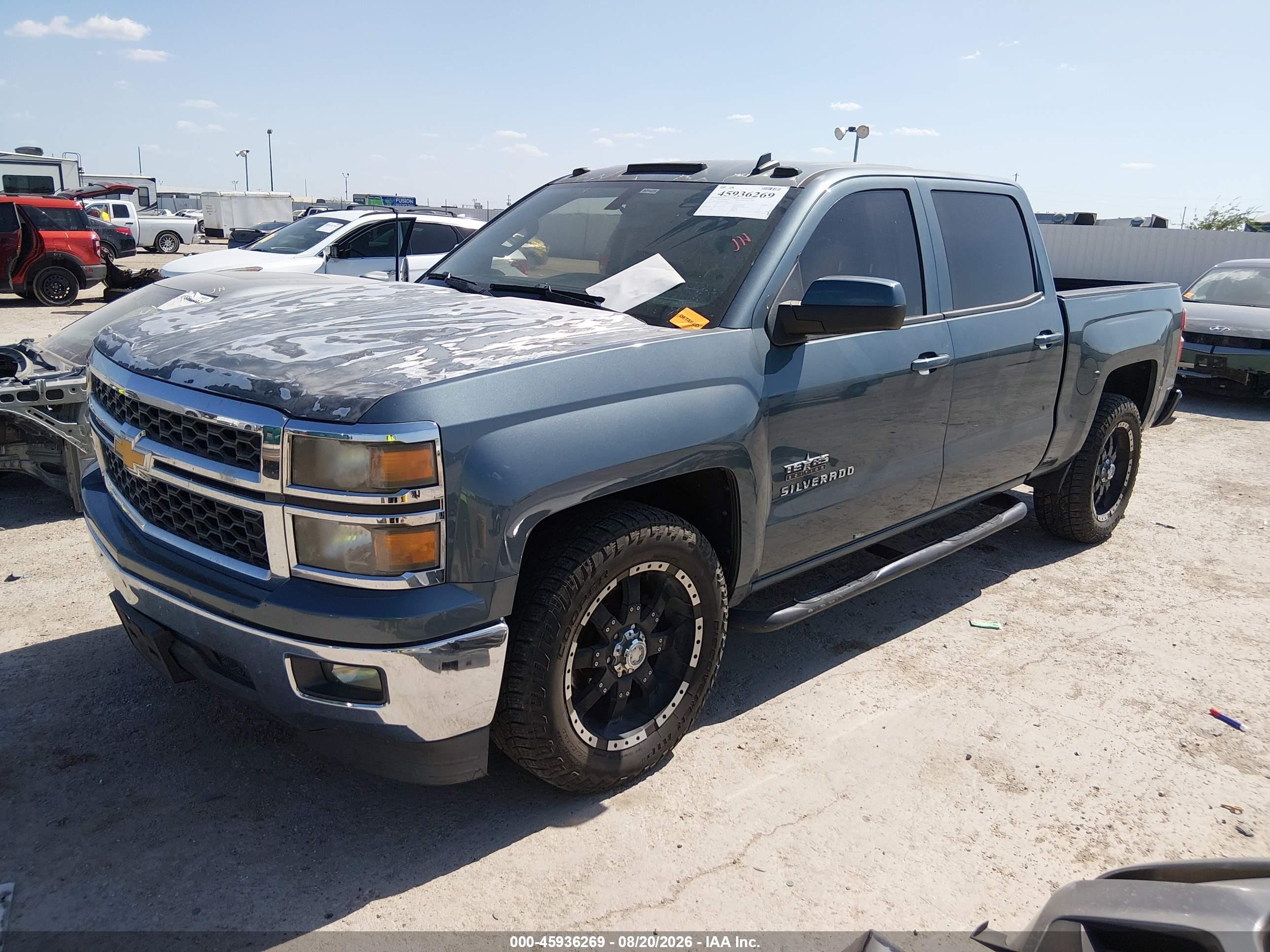 2014 Chevrolet Silverado 1500 Lt Серый vin: 3GCPCREC6EG131384