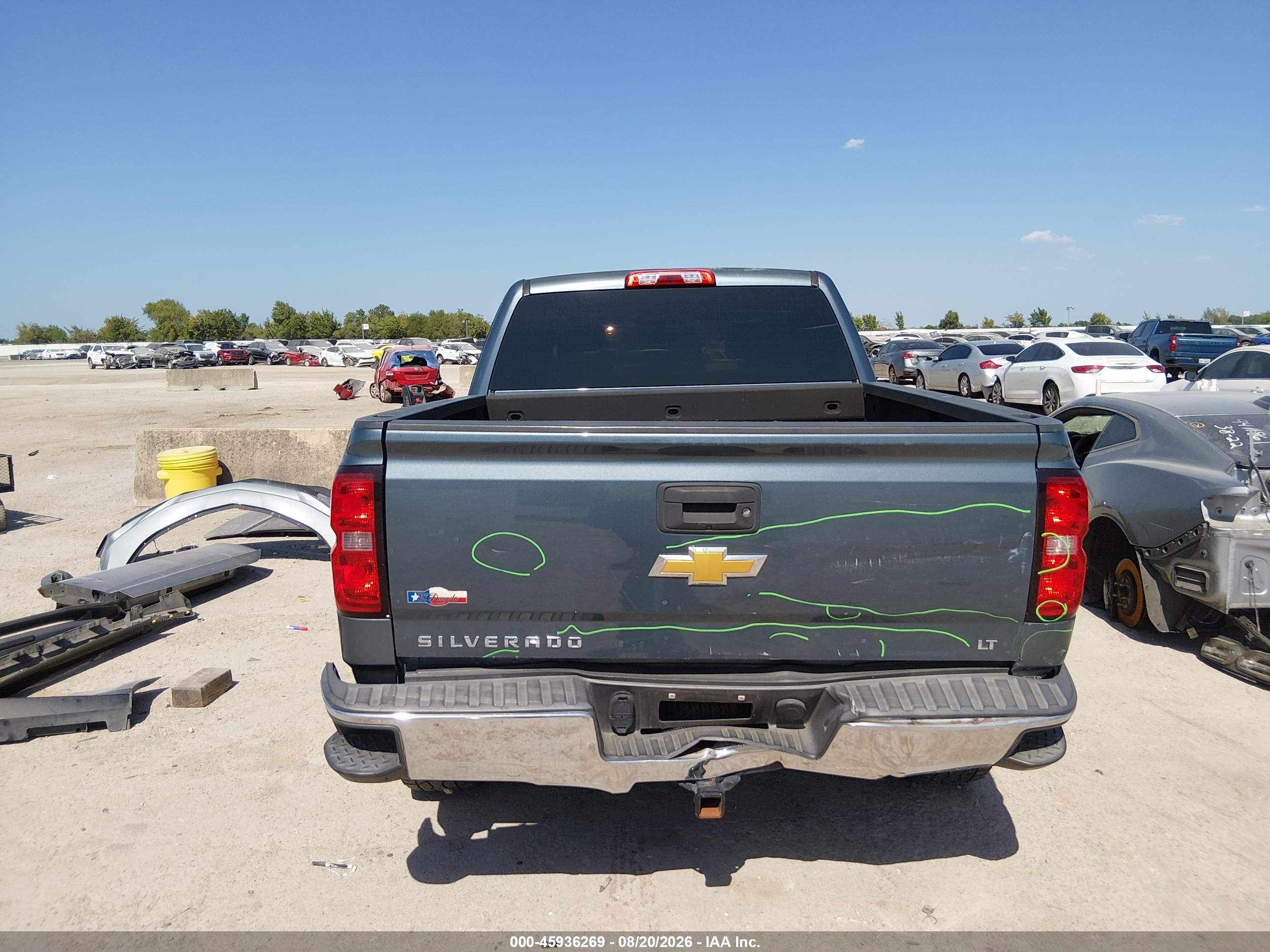 2014 Chevrolet Silverado 1500 Lt Серый vin: 3GCPCREC6EG131384