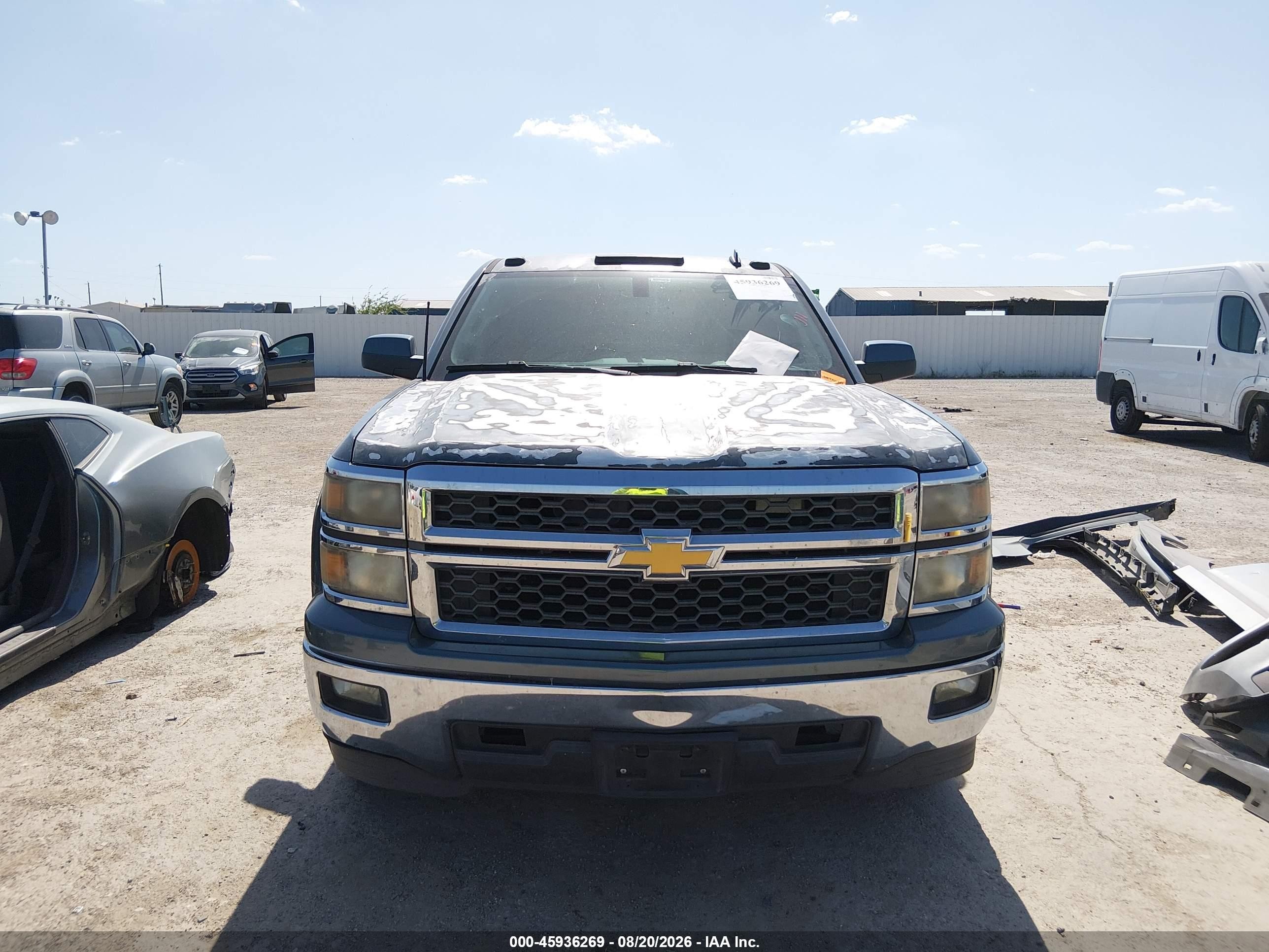 2014 Chevrolet Silverado 1500 Lt Серый vin: 3GCPCREC6EG131384