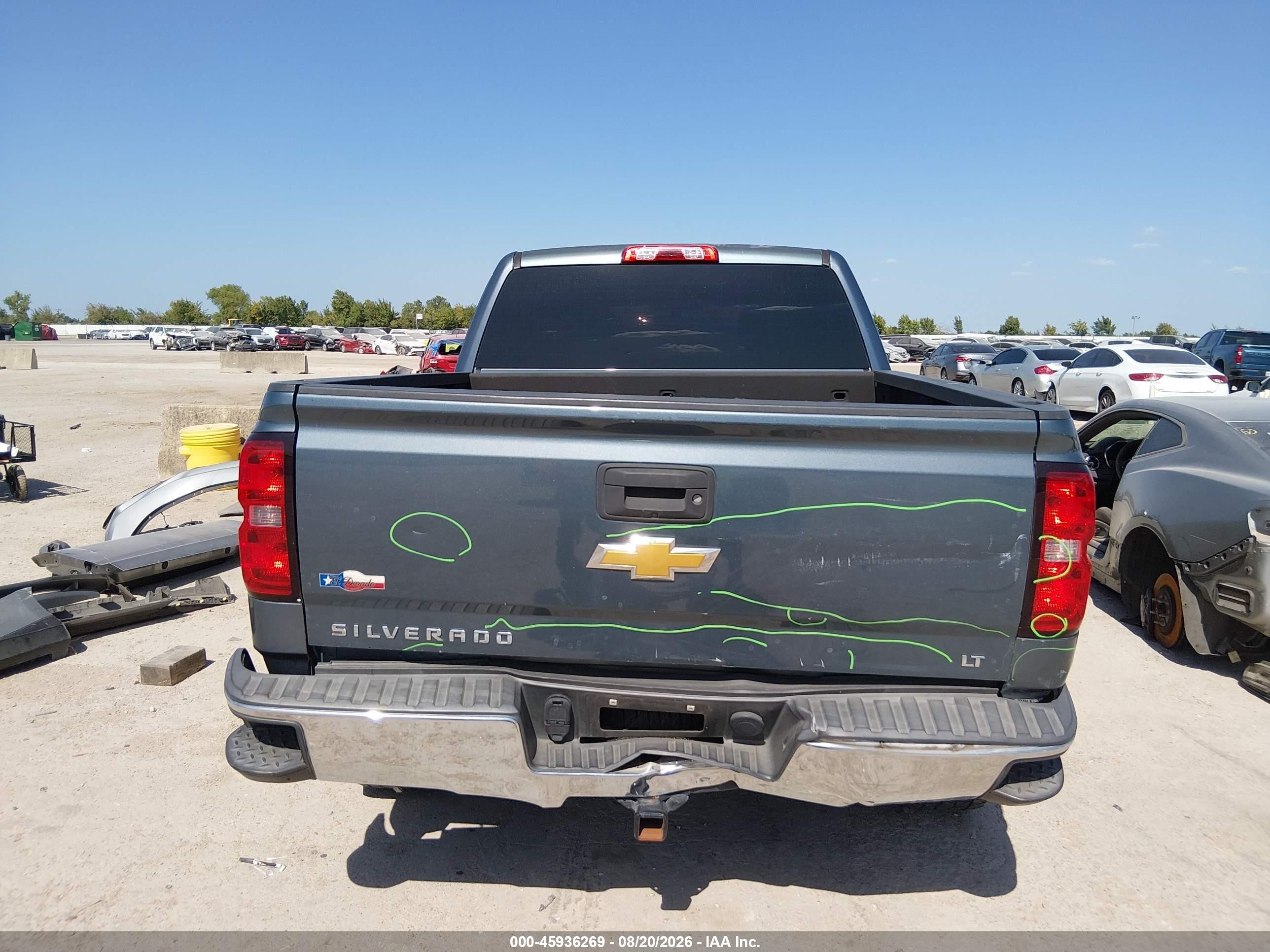 2014 Chevrolet Silverado 1500 Lt Серый vin: 3GCPCREC6EG131384