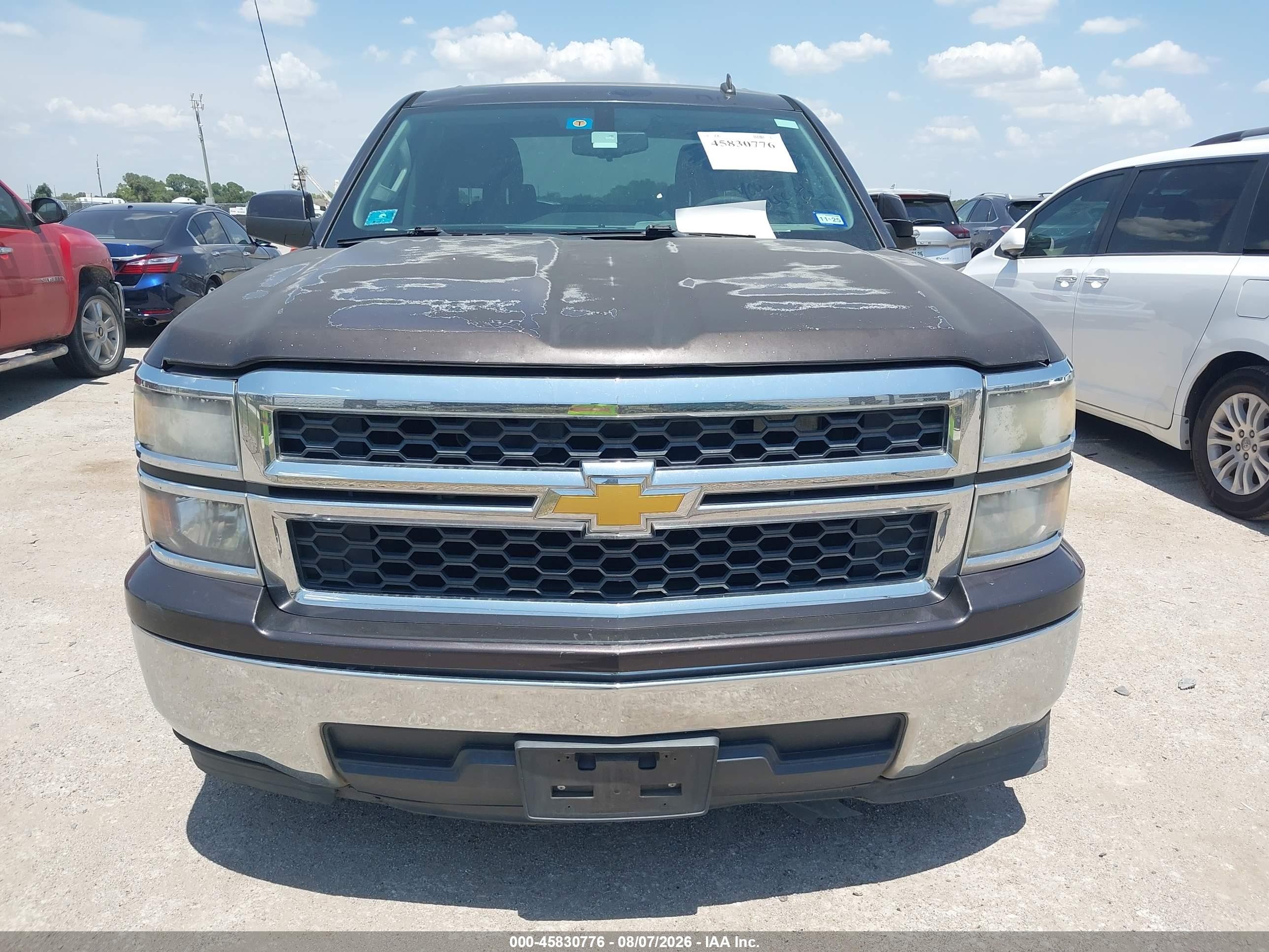2014 Chevrolet Silverado 1500 Lt Brown vin: 3GCPCREC6EG136066