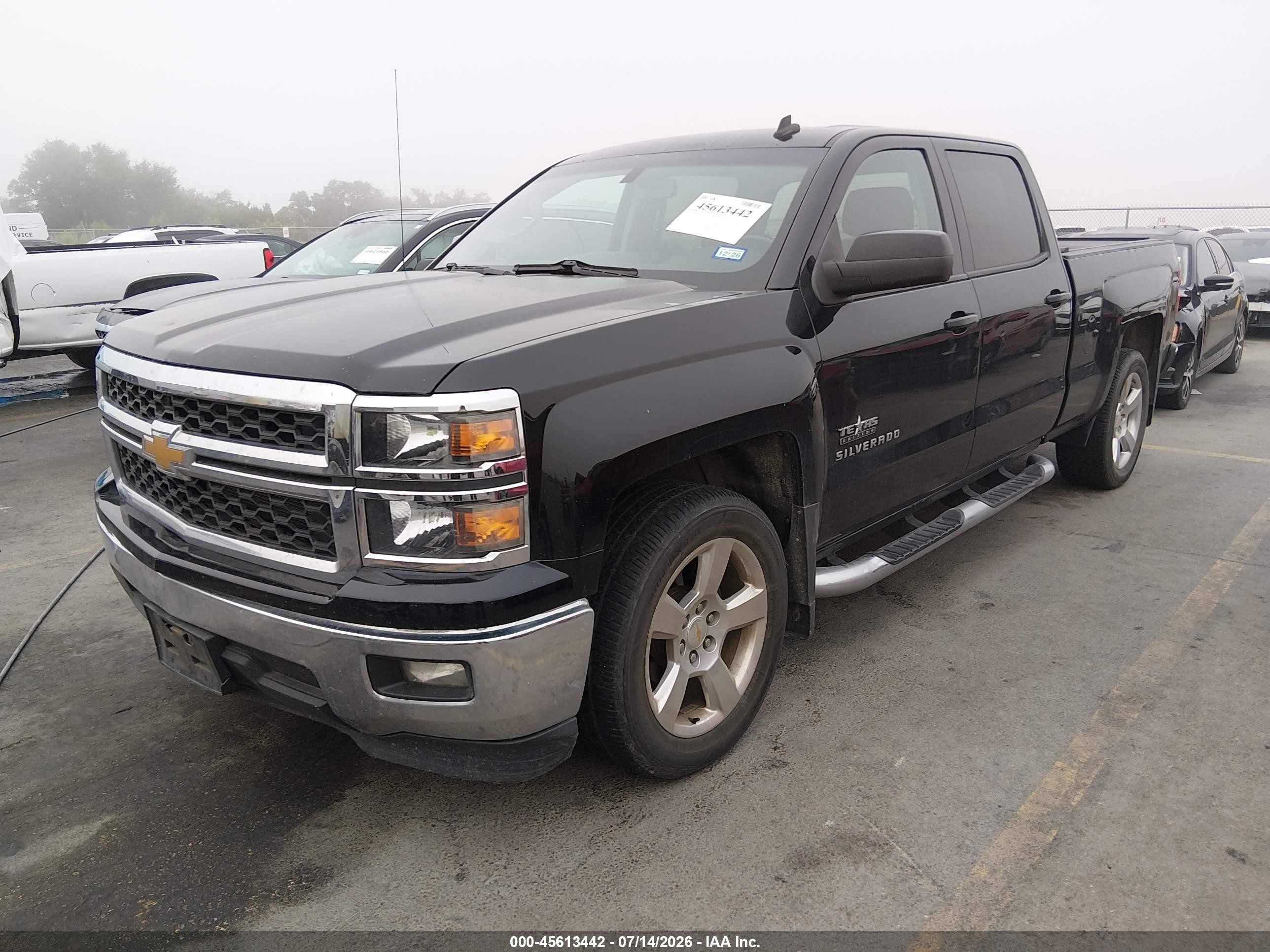 2014 Chevrolet Silverado 1500 Lt Черный vin: 3GCPCREC6EG150419