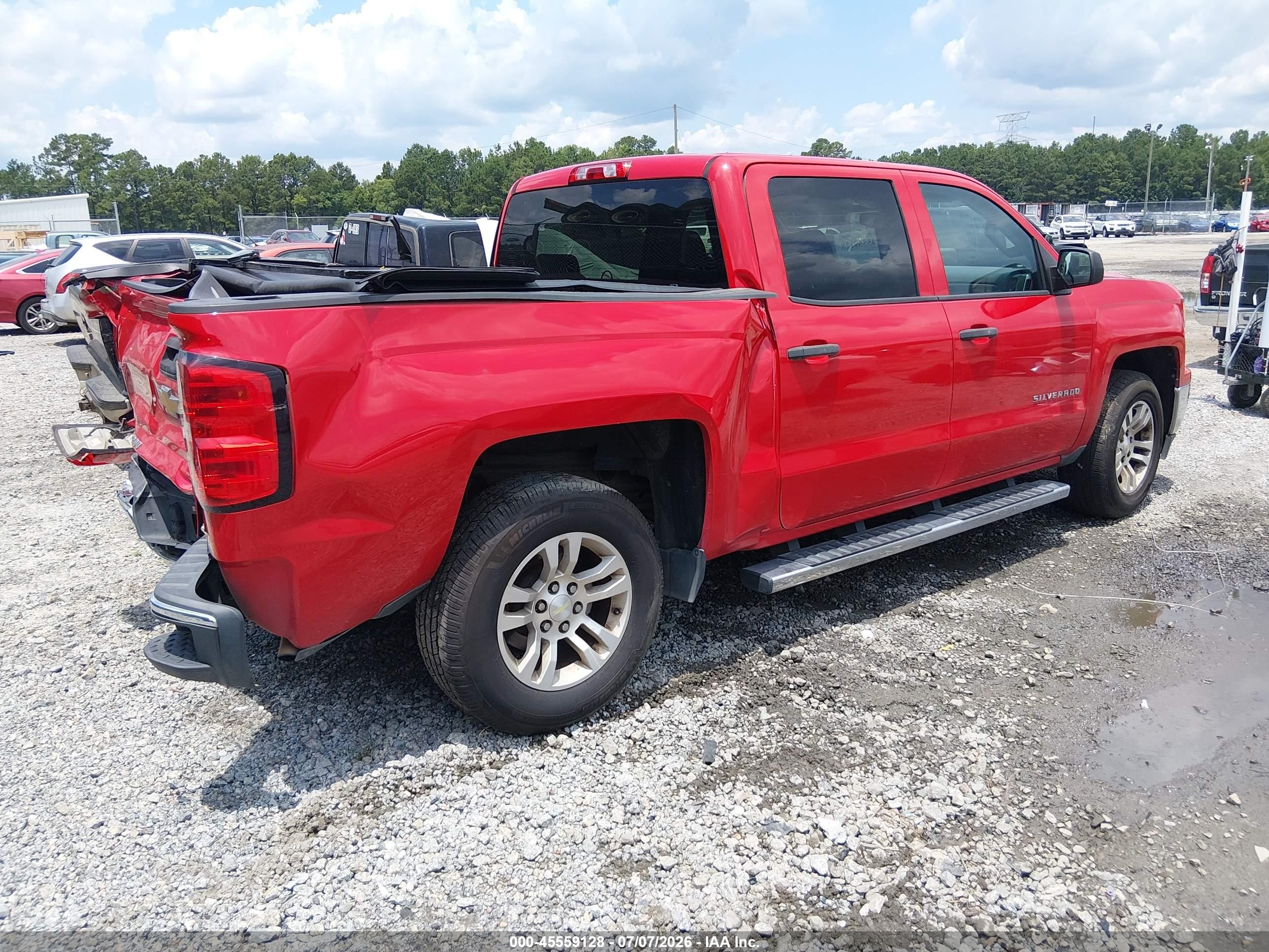 2014 Chevrolet Silverado 1500 Lt Red vin: 3GCPCREC6EG210604
