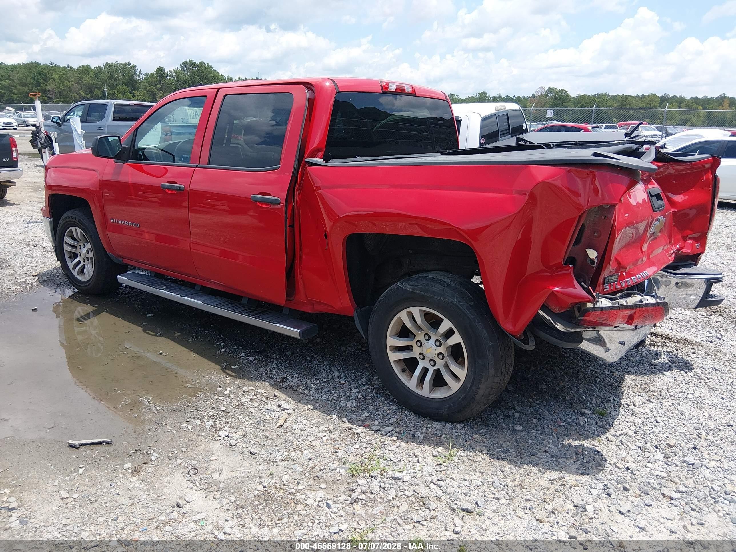 2014 Chevrolet Silverado 1500 Lt Red vin: 3GCPCREC6EG210604