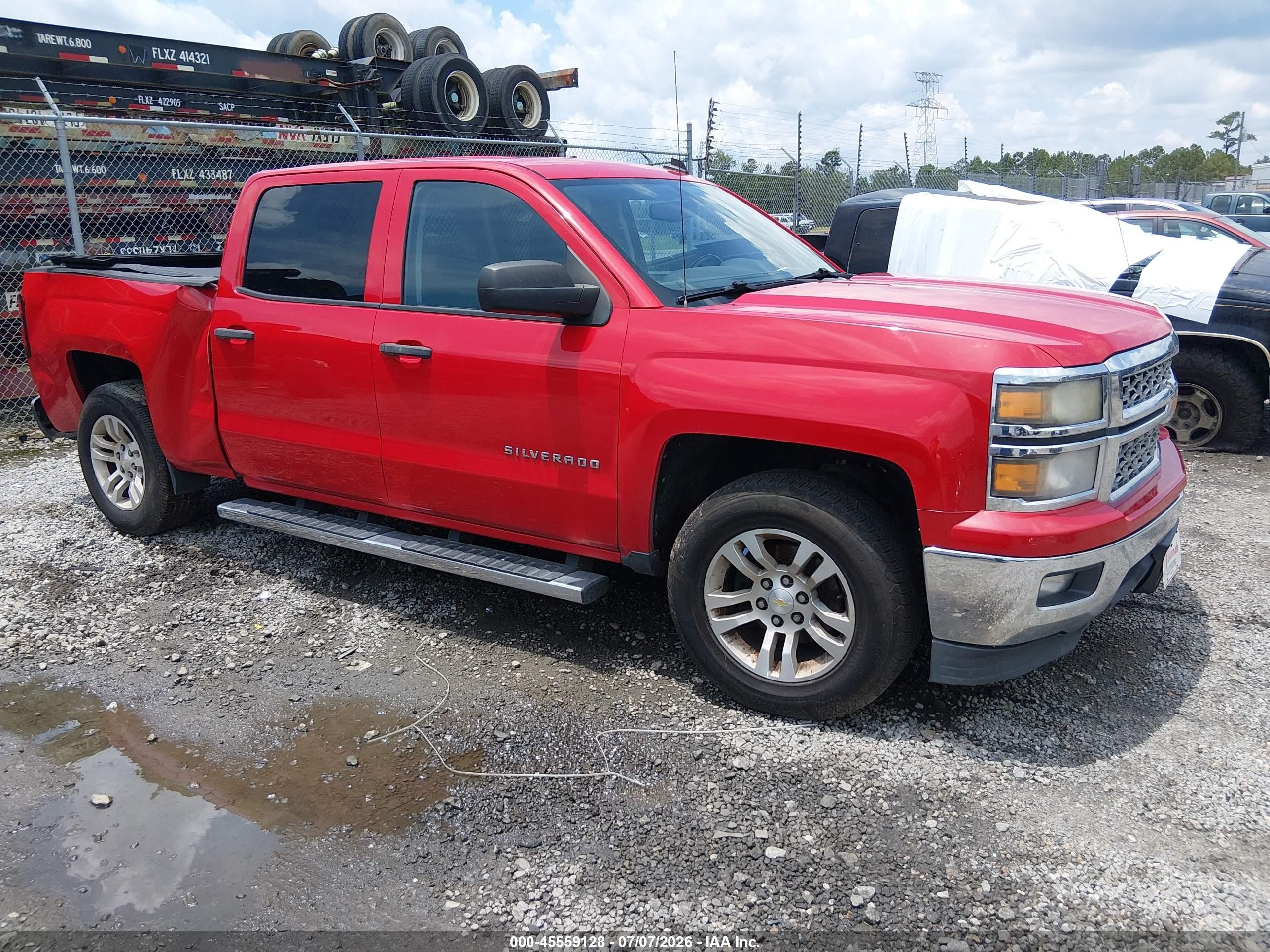 2014 Chevrolet Silverado 1500 Lt Красный vin: 3GCPCREC6EG210604