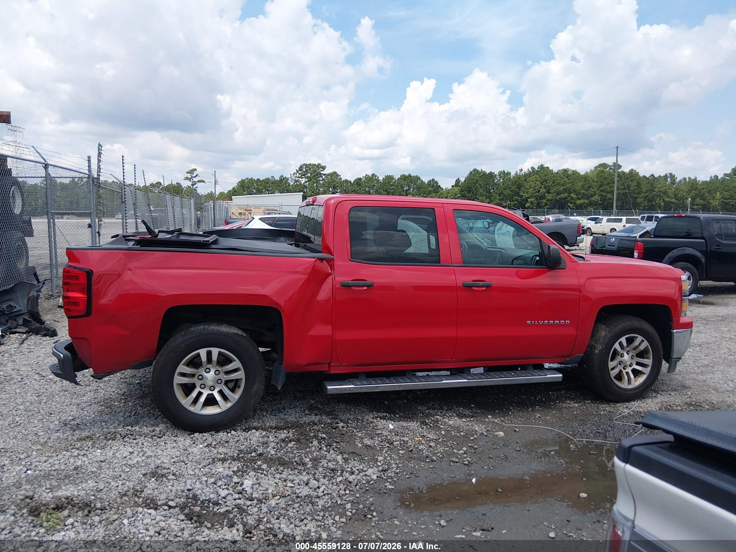 2014 Chevrolet Silverado 1500 Lt Red vin: 3GCPCREC6EG210604