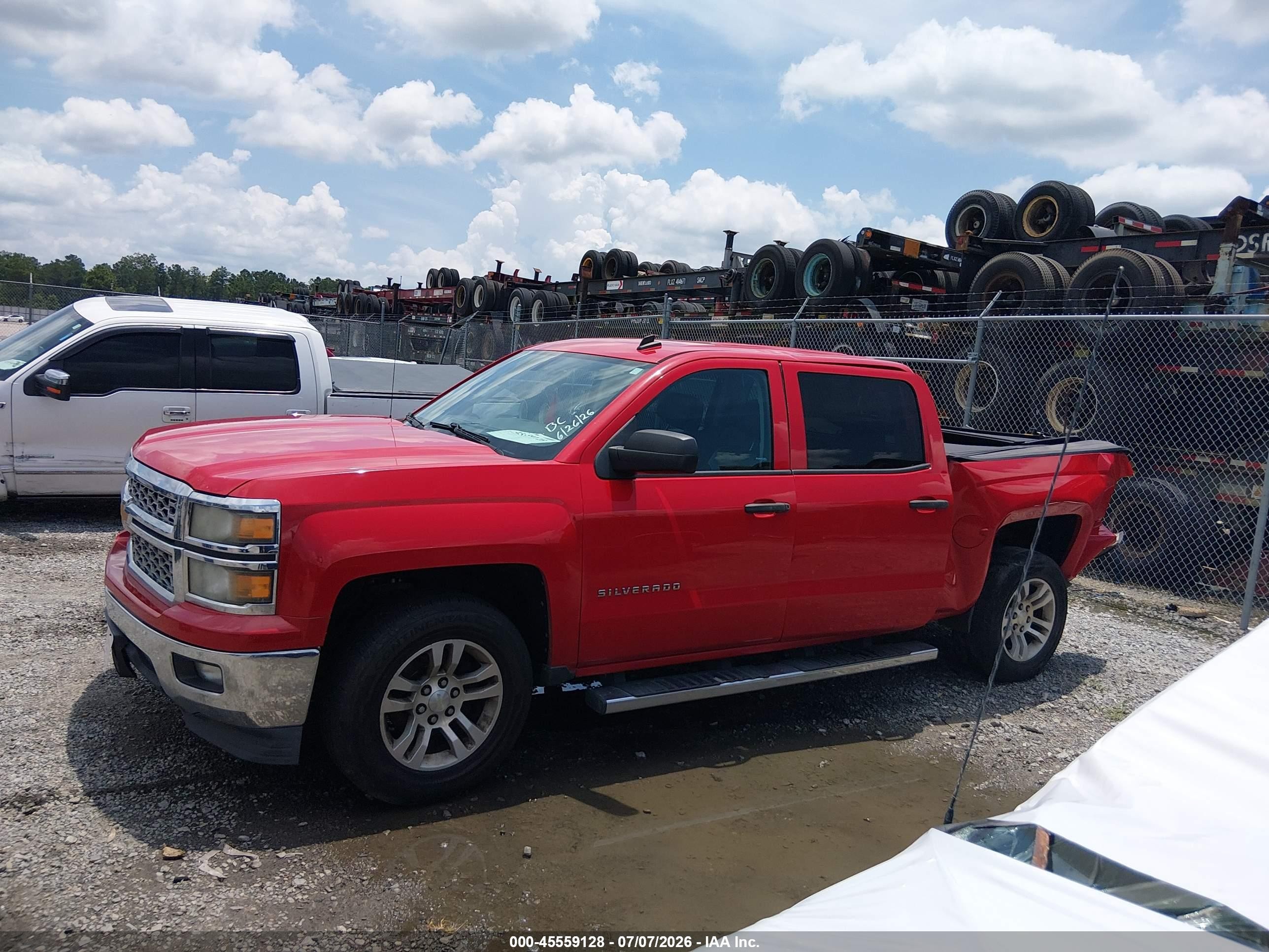 2014 Chevrolet Silverado 1500 Lt Red vin: 3GCPCREC6EG210604