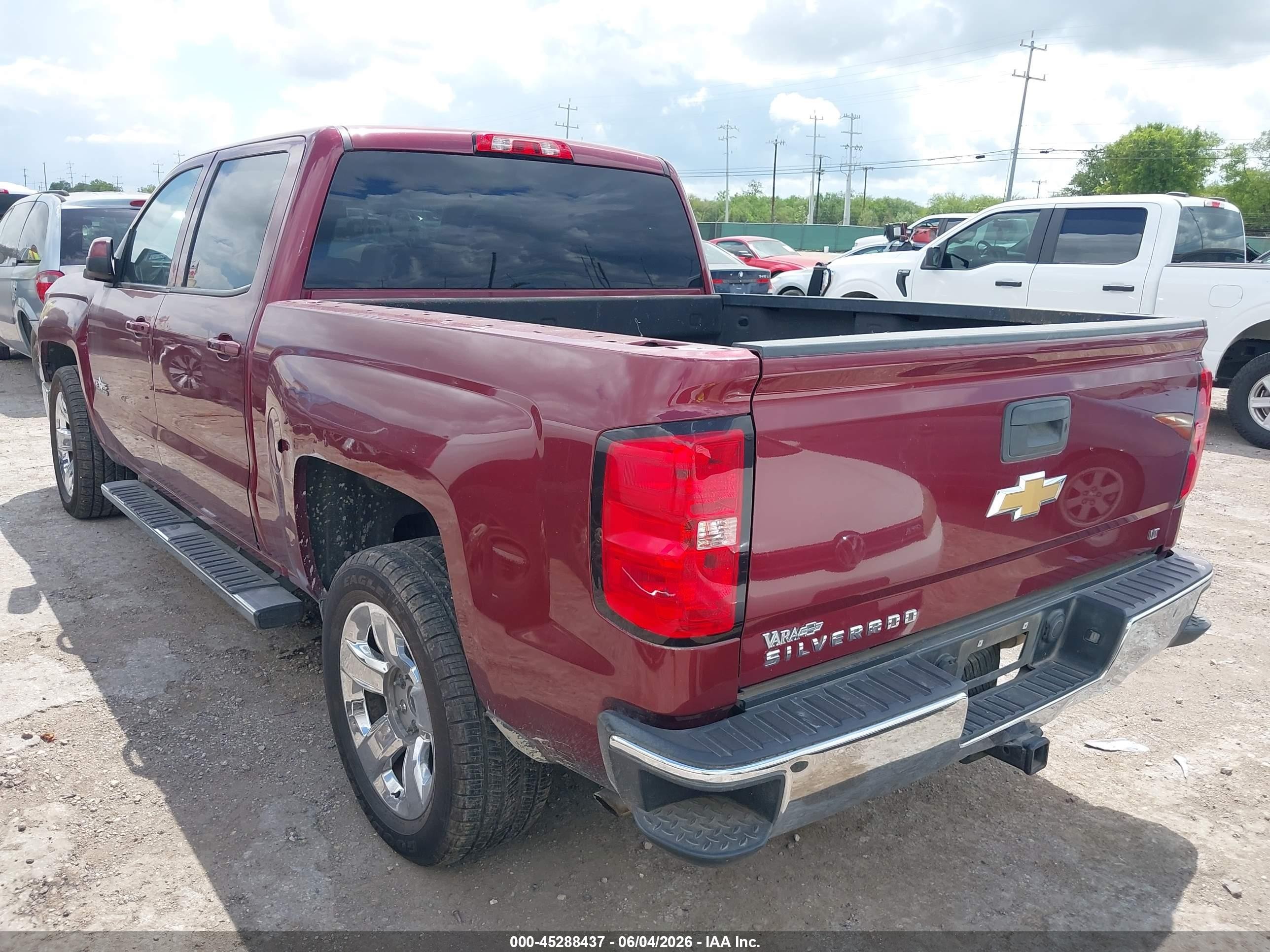 2014 Chevrolet Silverado 1500 1lt Red vin: 3GCPCREC6EG556202
