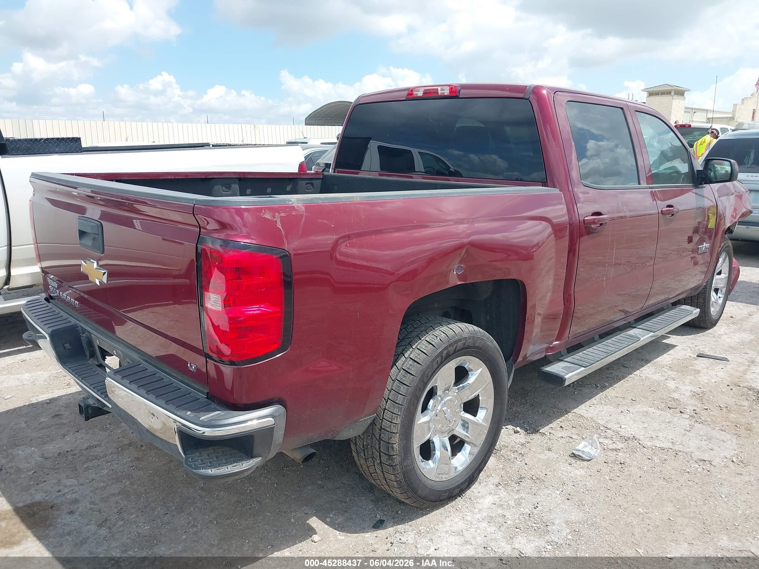 2014 Chevrolet Silverado 1500 1lt Red vin: 3GCPCREC6EG556202