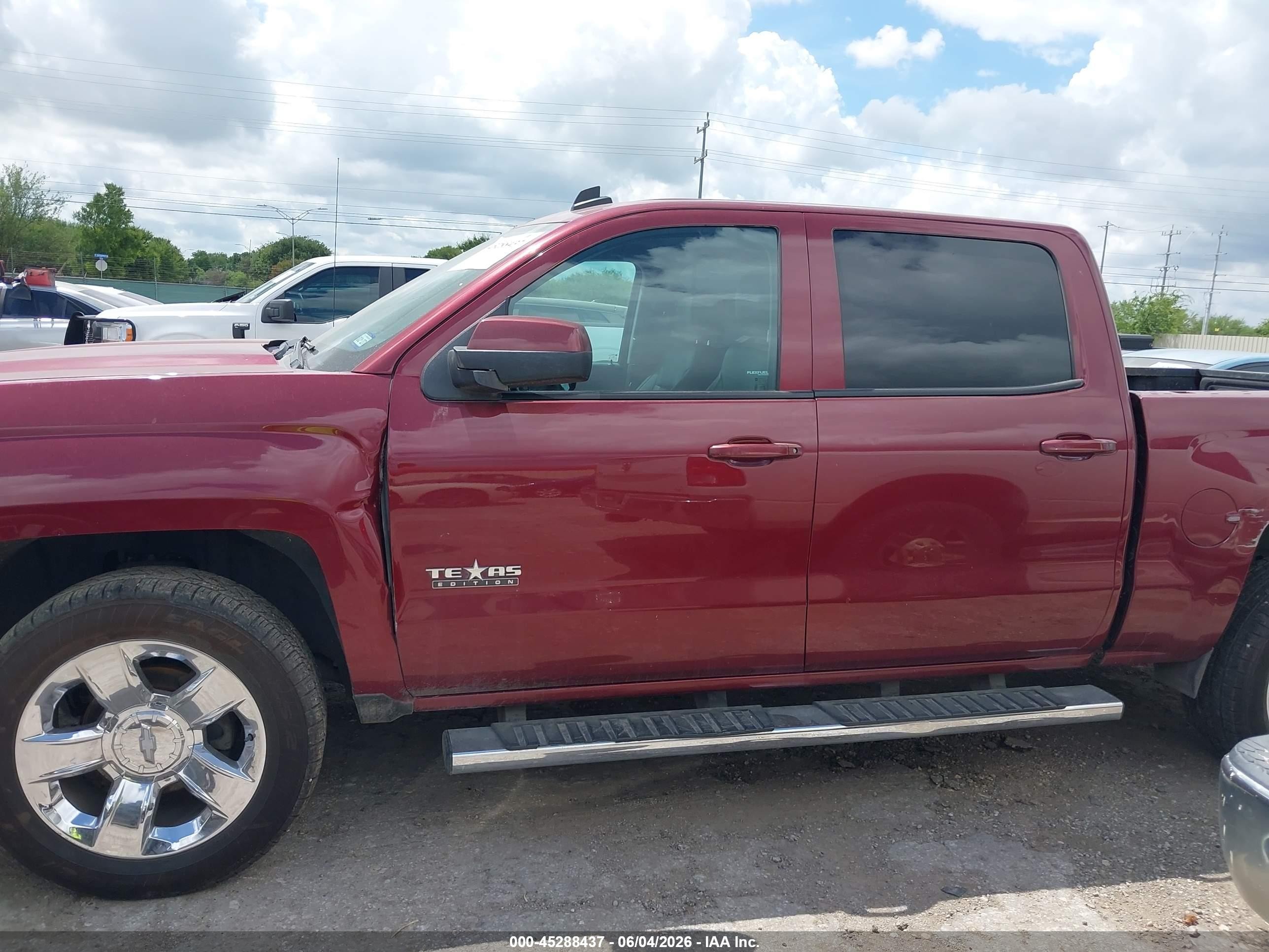 2014 Chevrolet Silverado 1500 1lt Red vin: 3GCPCREC6EG556202