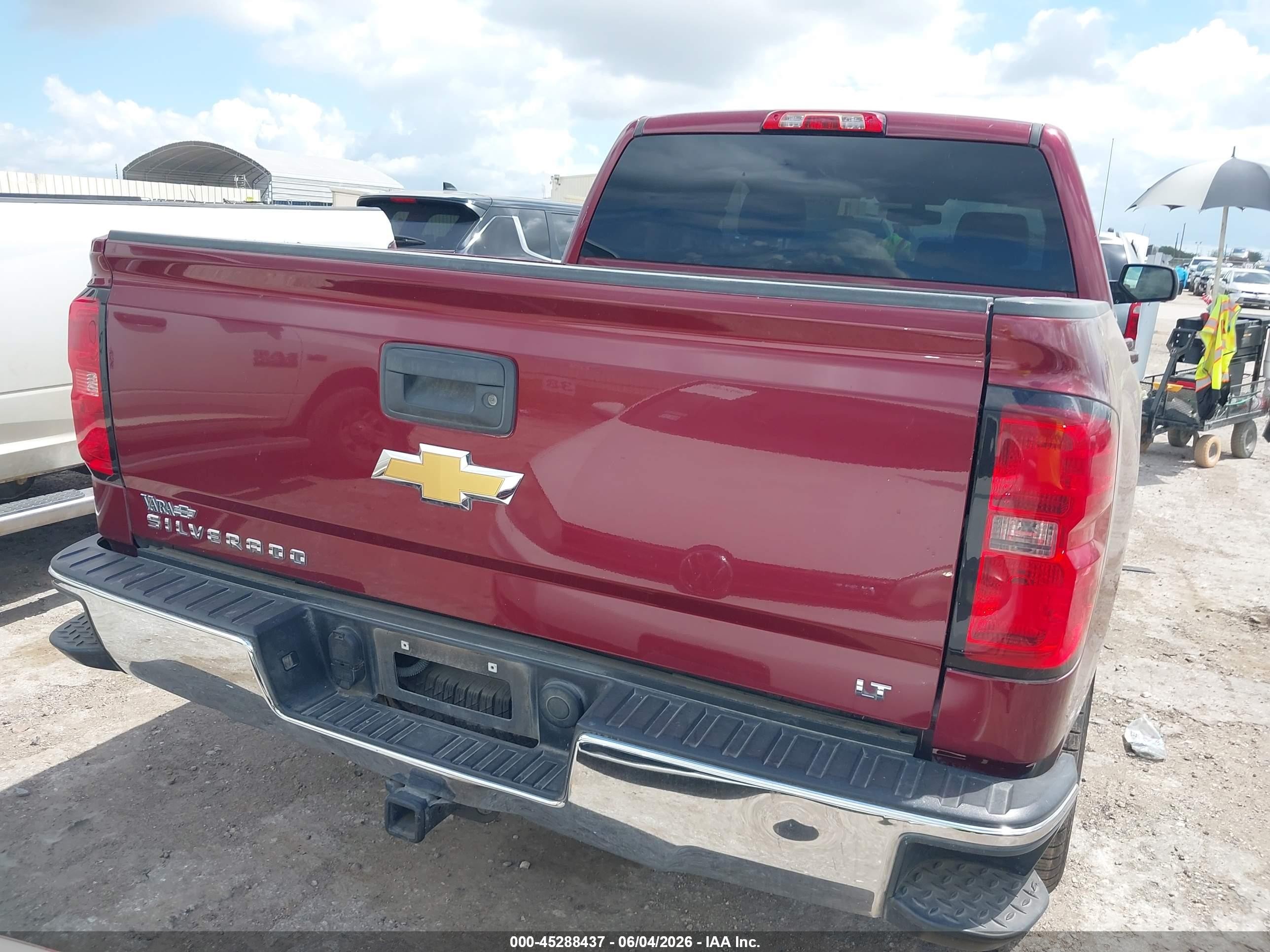 2014 Chevrolet Silverado 1500 1lt Red vin: 3GCPCREC6EG556202