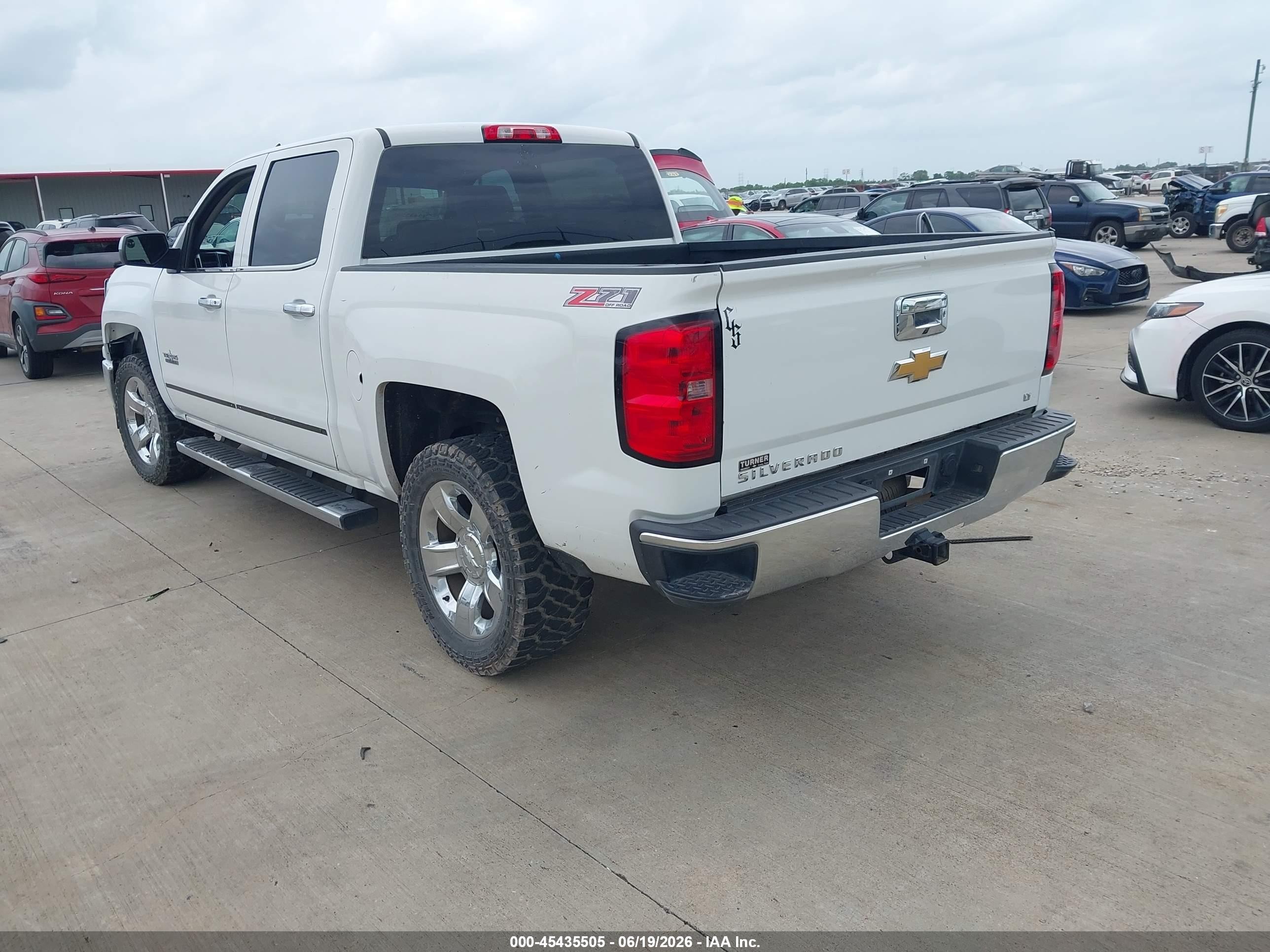 2015 Chevrolet Silverado 1500 1lt White vin: 3GCPCREC6FG168405