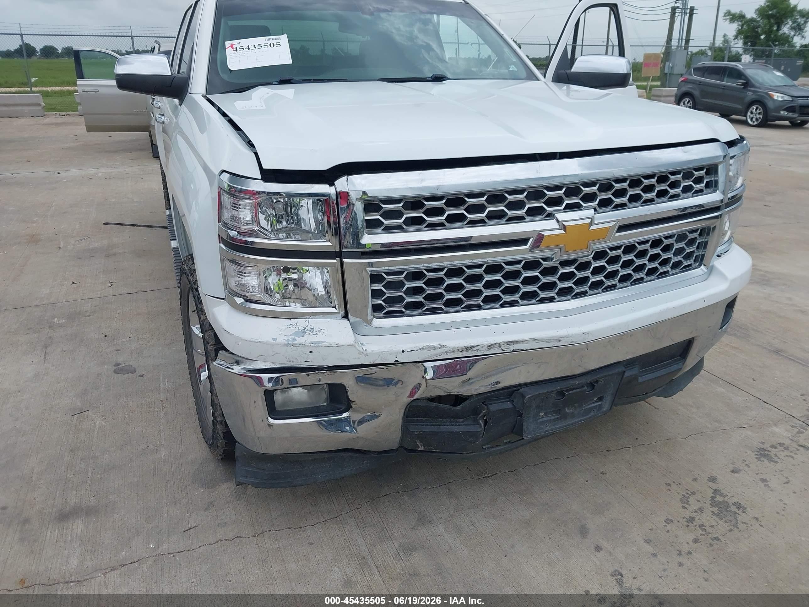 2015 Chevrolet Silverado 1500 1lt White vin: 3GCPCREC6FG168405