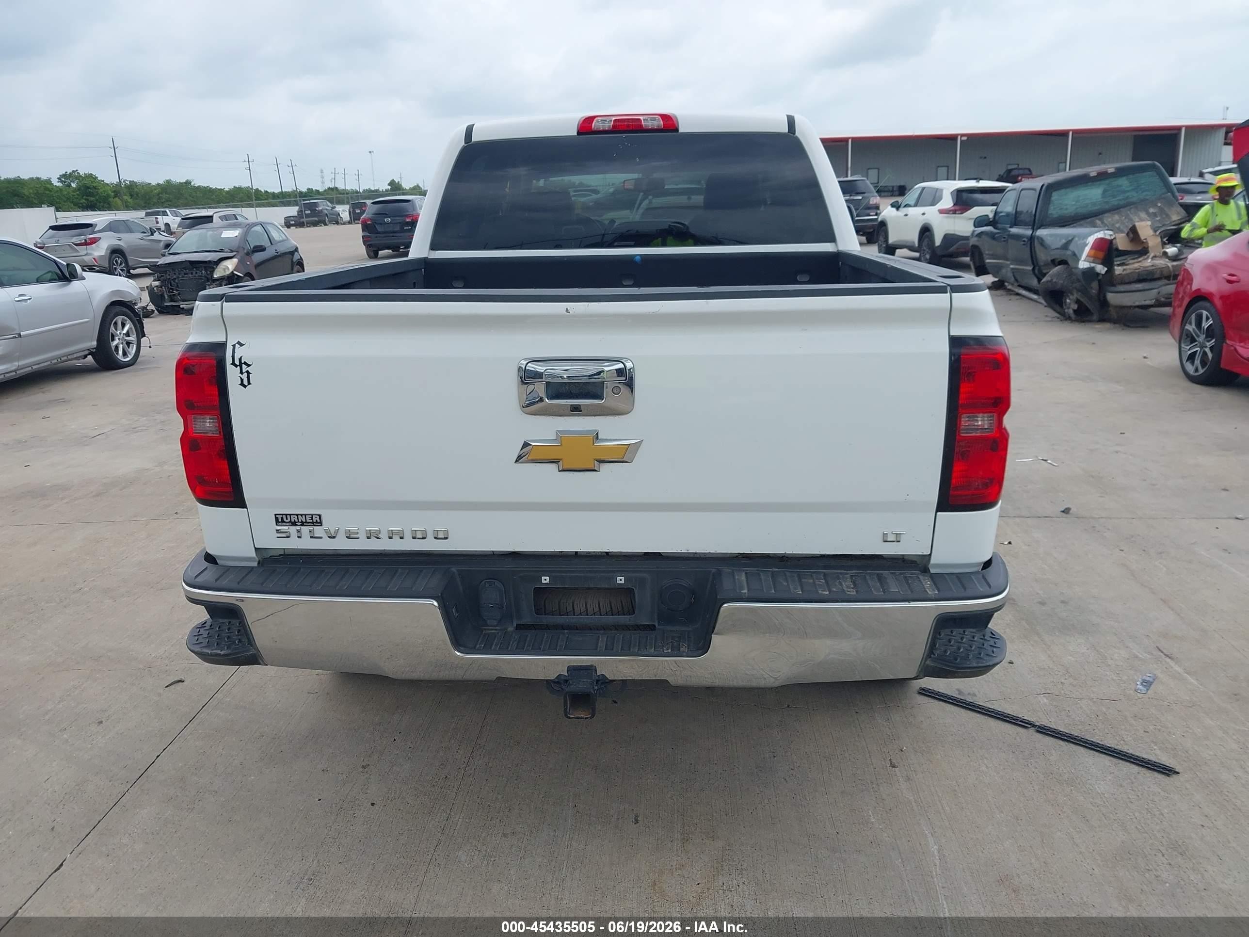 2015 Chevrolet Silverado 1500 1lt White vin: 3GCPCREC6FG168405