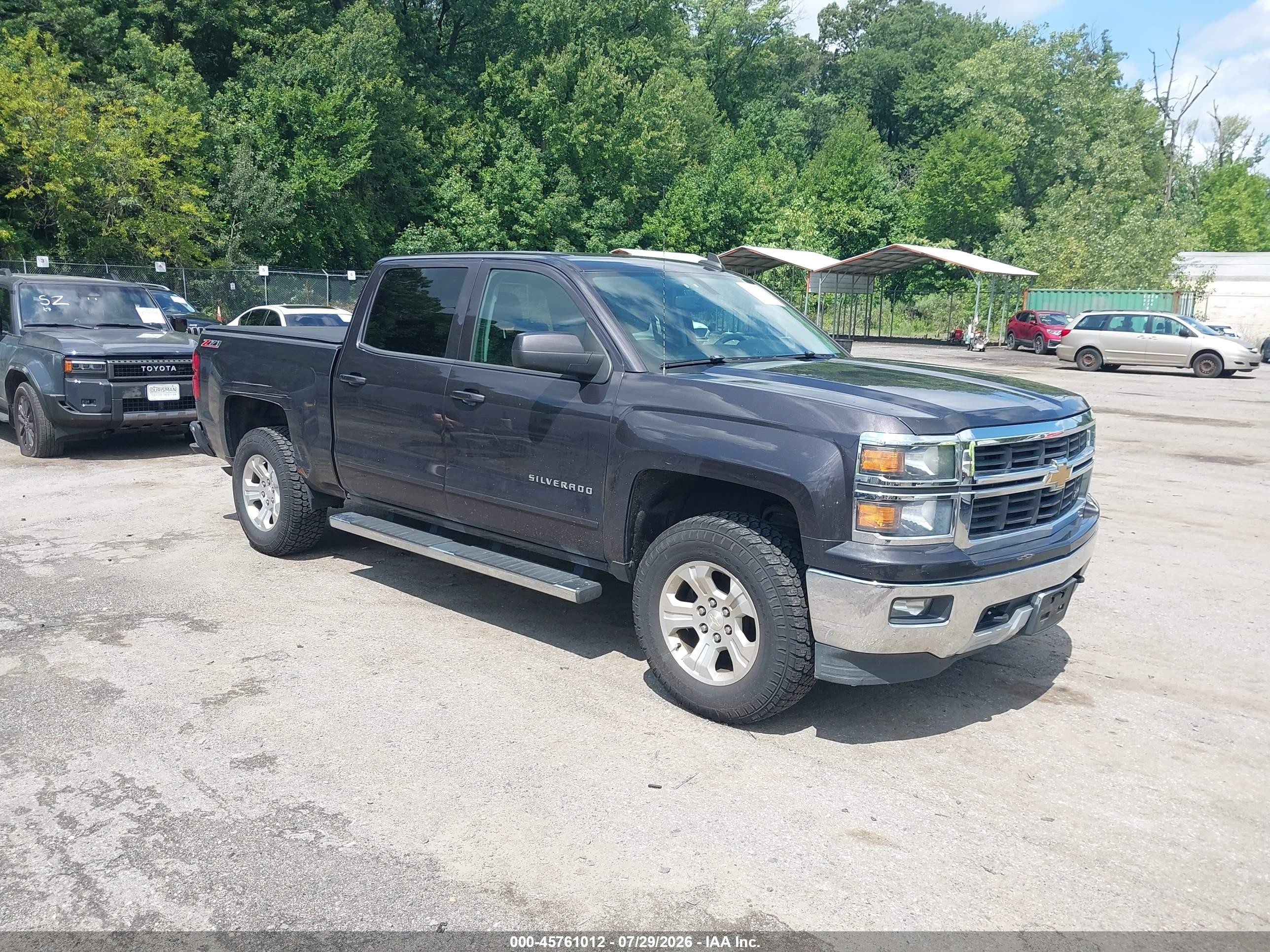 2015 Chevrolet Silverado 1500 Lt Серый vin: 3GCPCREC6FG194129