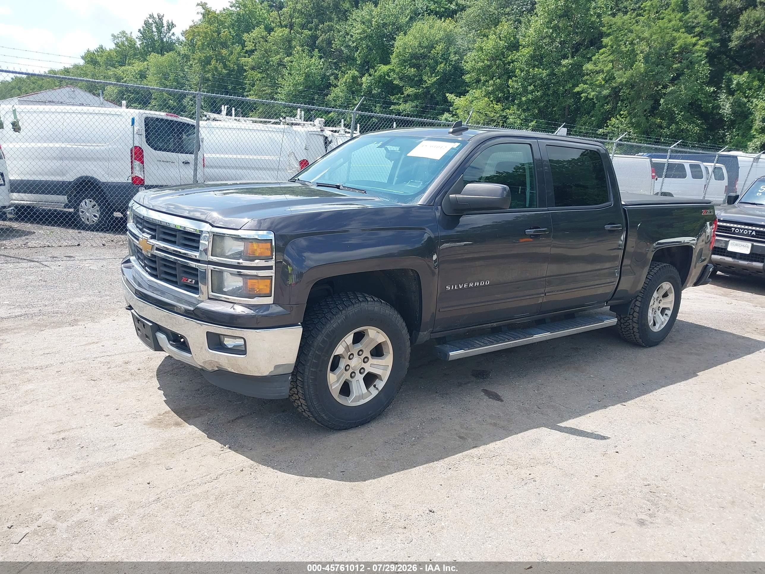 2015 Chevrolet Silverado 1500 Lt Gray vin: 3GCPCREC6FG194129