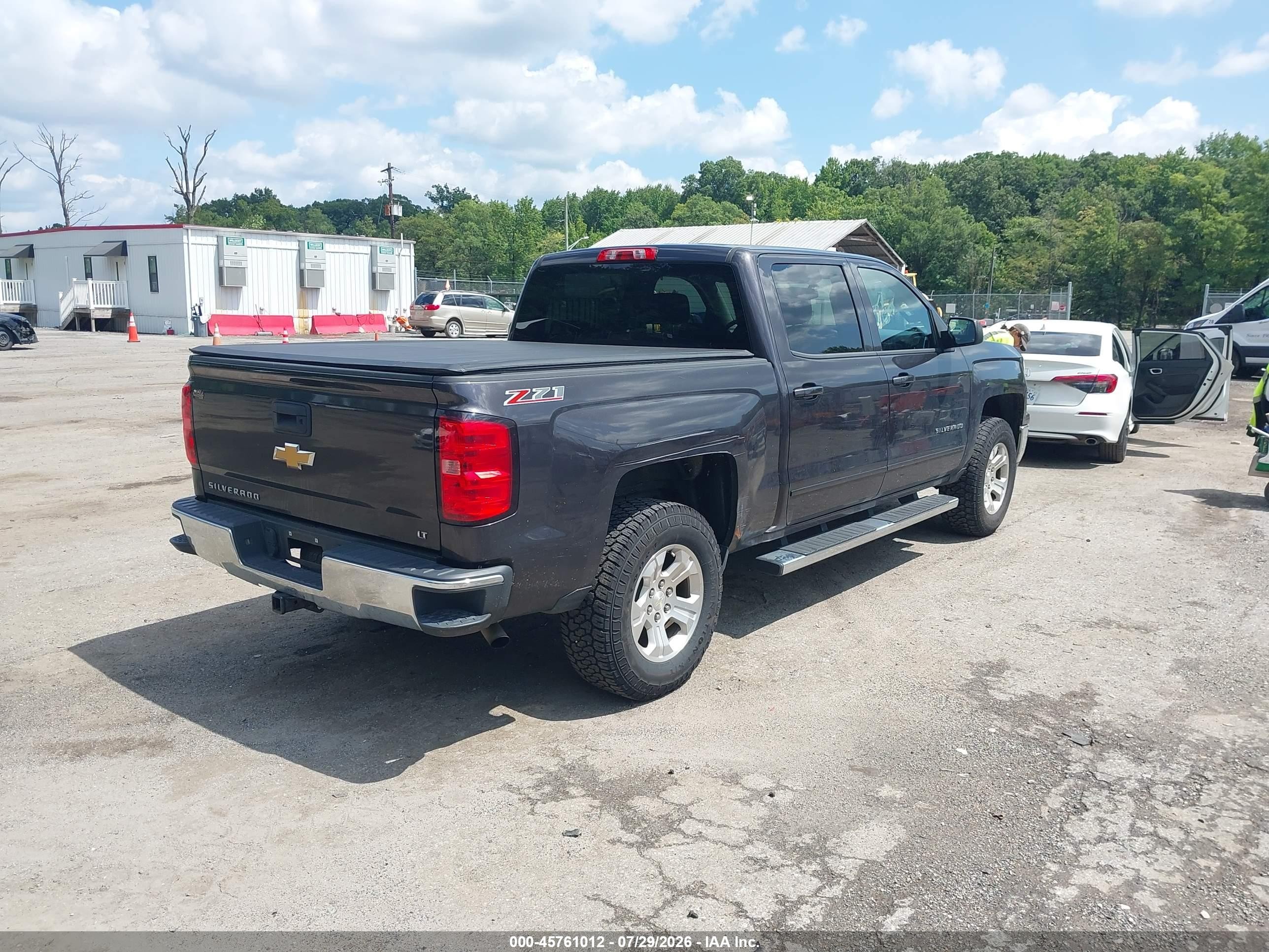 2015 Chevrolet Silverado 1500 Lt Gray vin: 3GCPCREC6FG194129