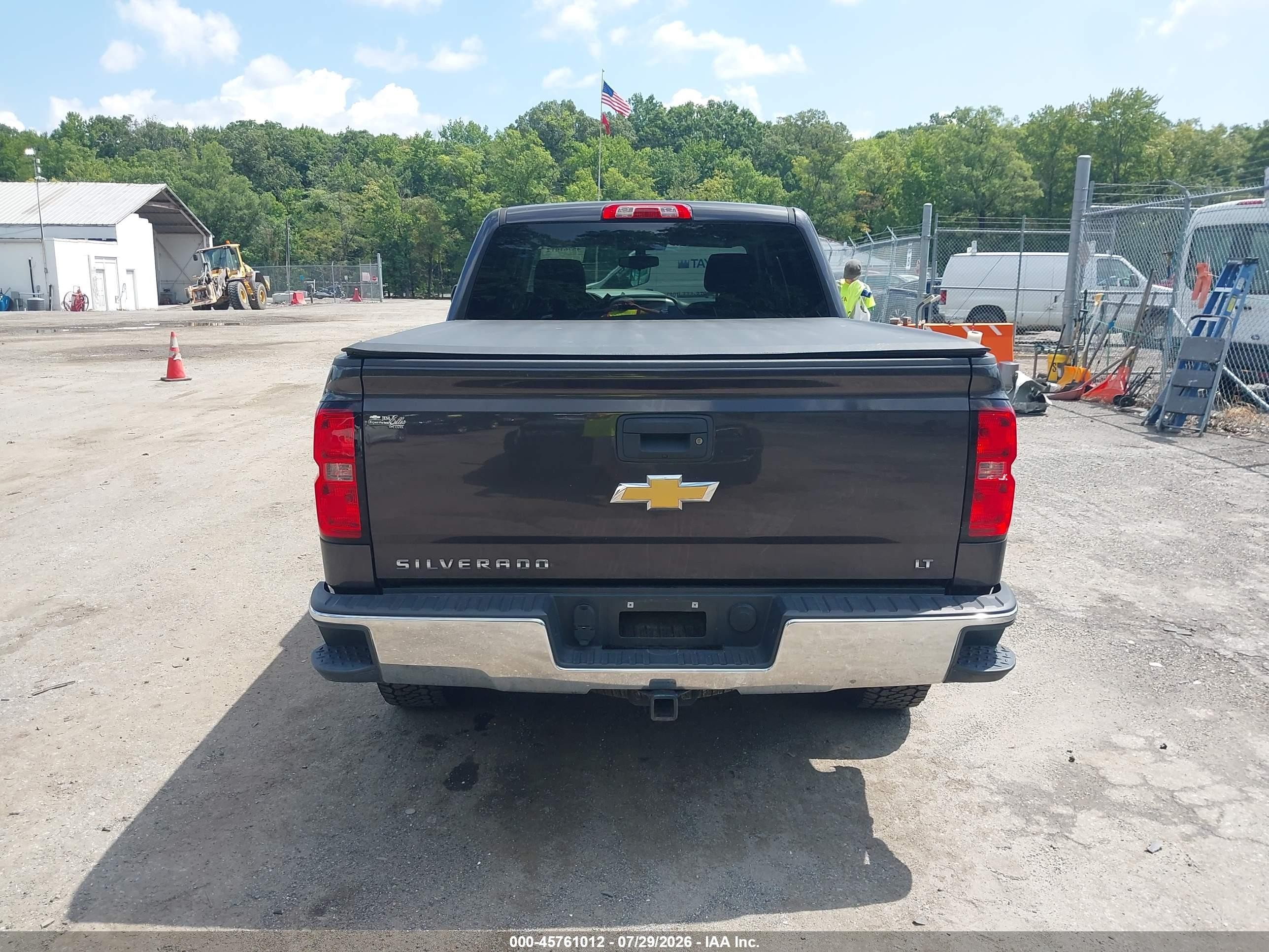 2015 Chevrolet Silverado 1500 Lt Gray vin: 3GCPCREC6FG194129