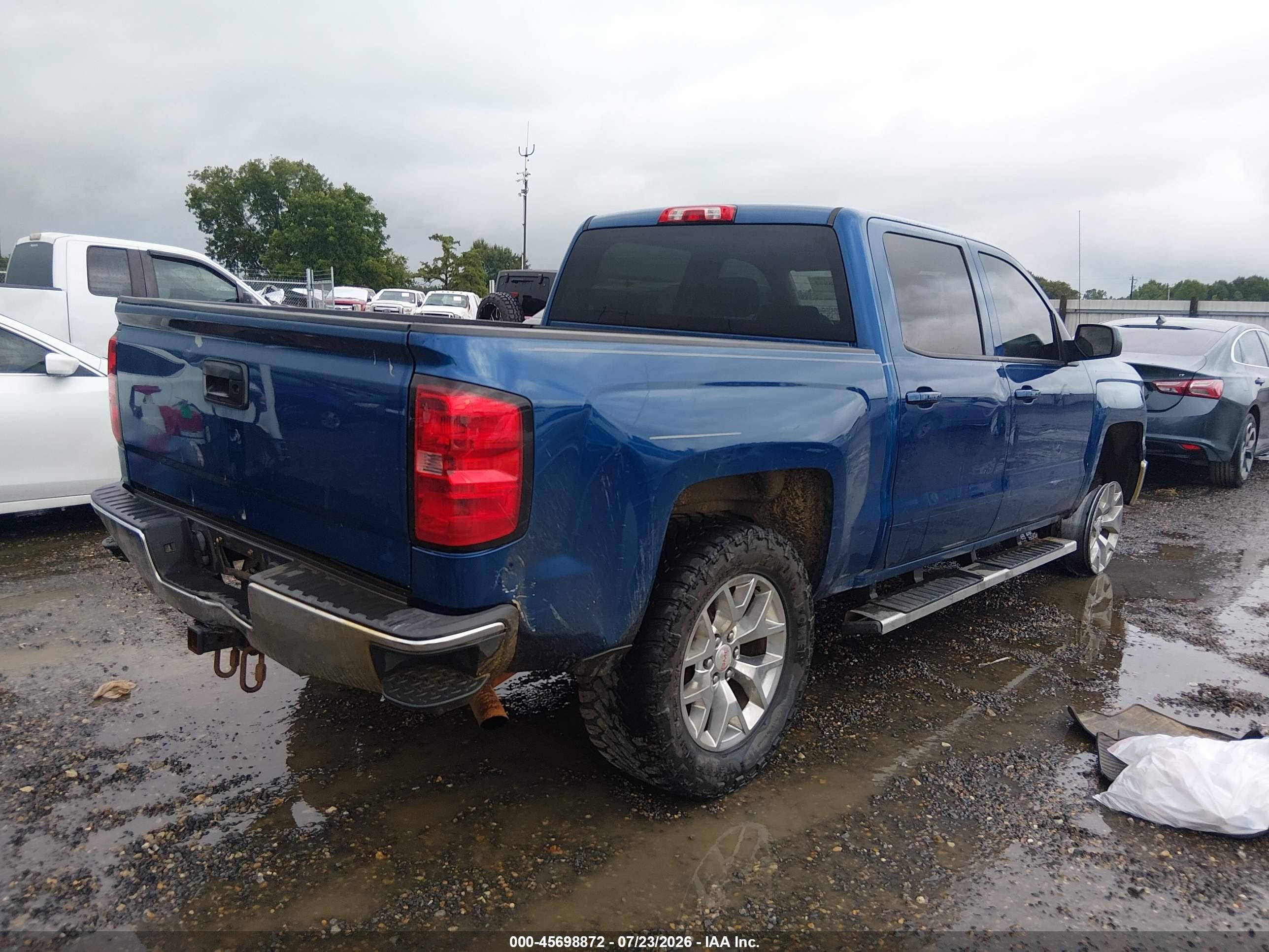 2015 Chevrolet Silverado 1500 Lt Blue vin: 3GCPCREC6FG206389