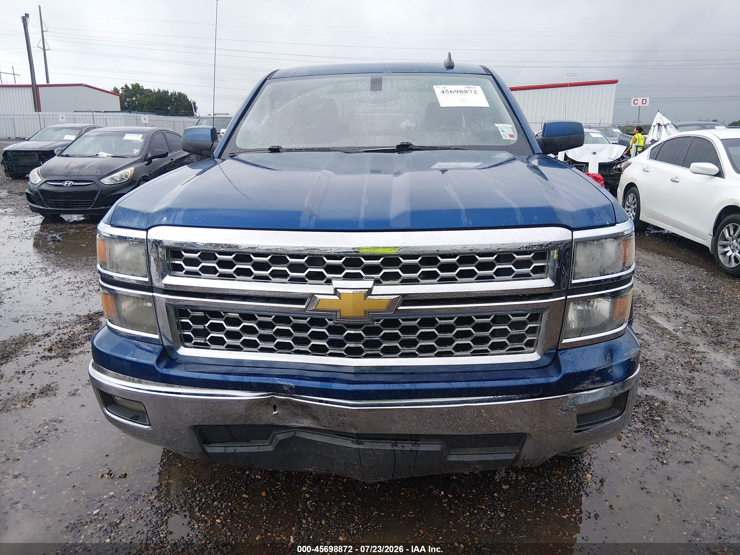 2015 Chevrolet Silverado 1500 Lt Blue vin: 3GCPCREC6FG206389