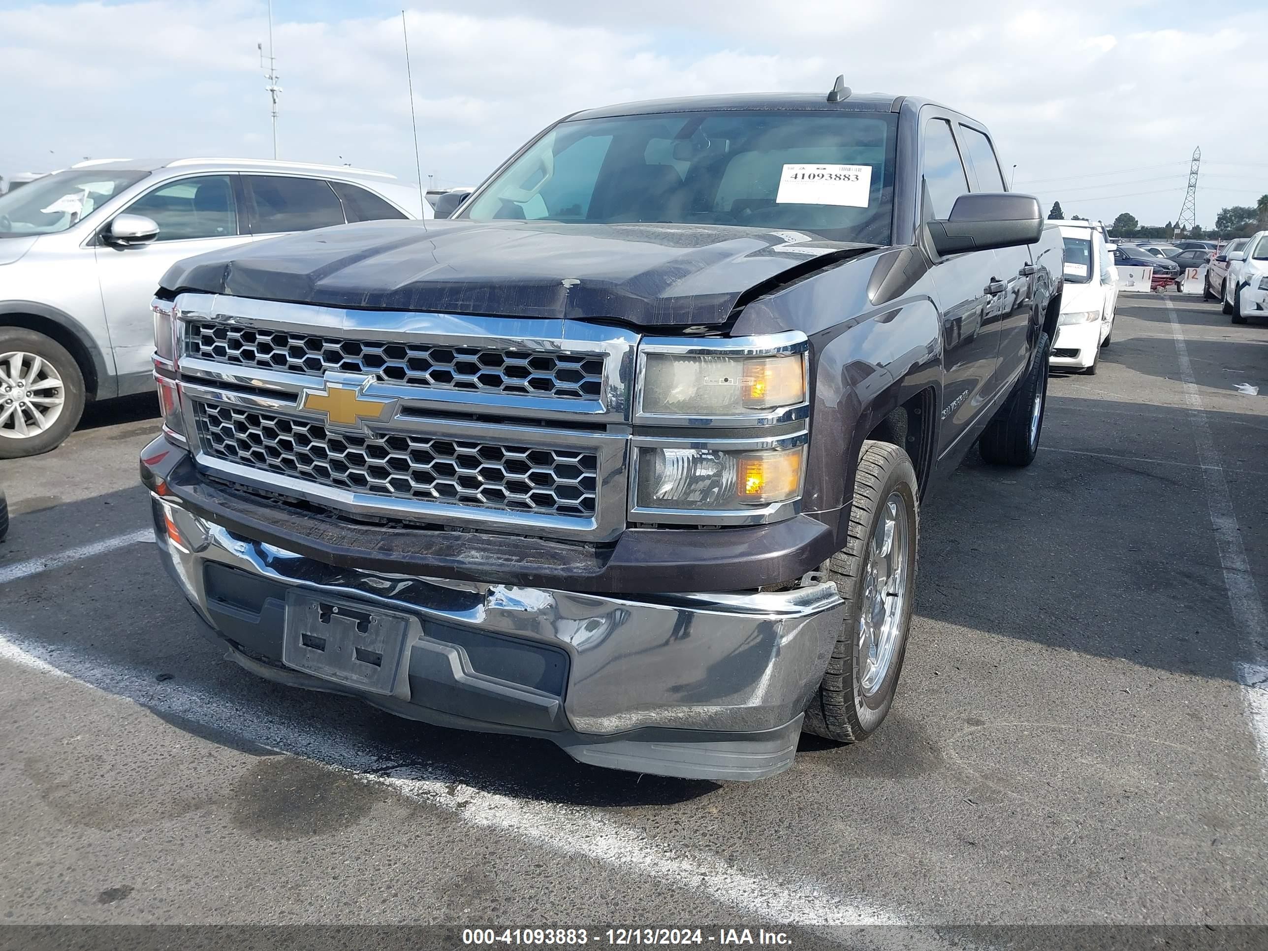 2015 Chevrolet Silverado 1500 1lt Gray vin: 3GCPCREC6FG529194