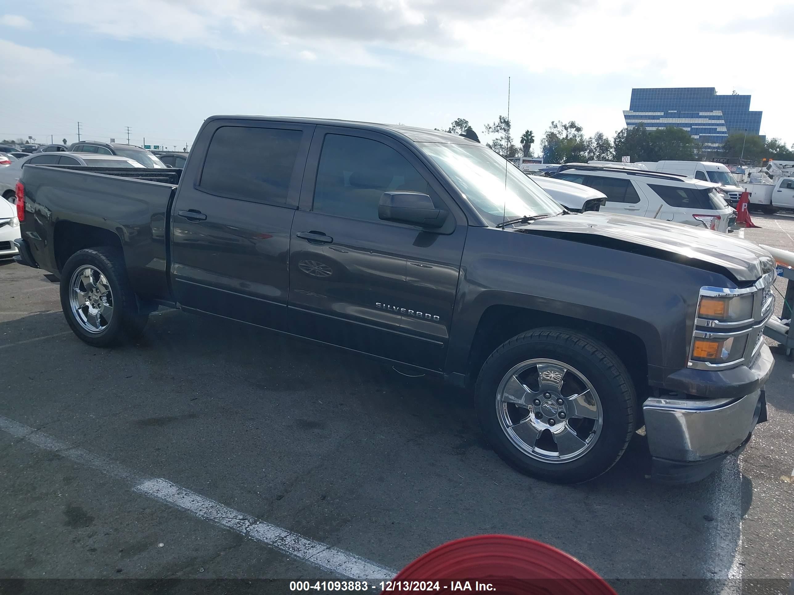 2015 Chevrolet Silverado 1500 1lt Gray vin: 3GCPCREC6FG529194