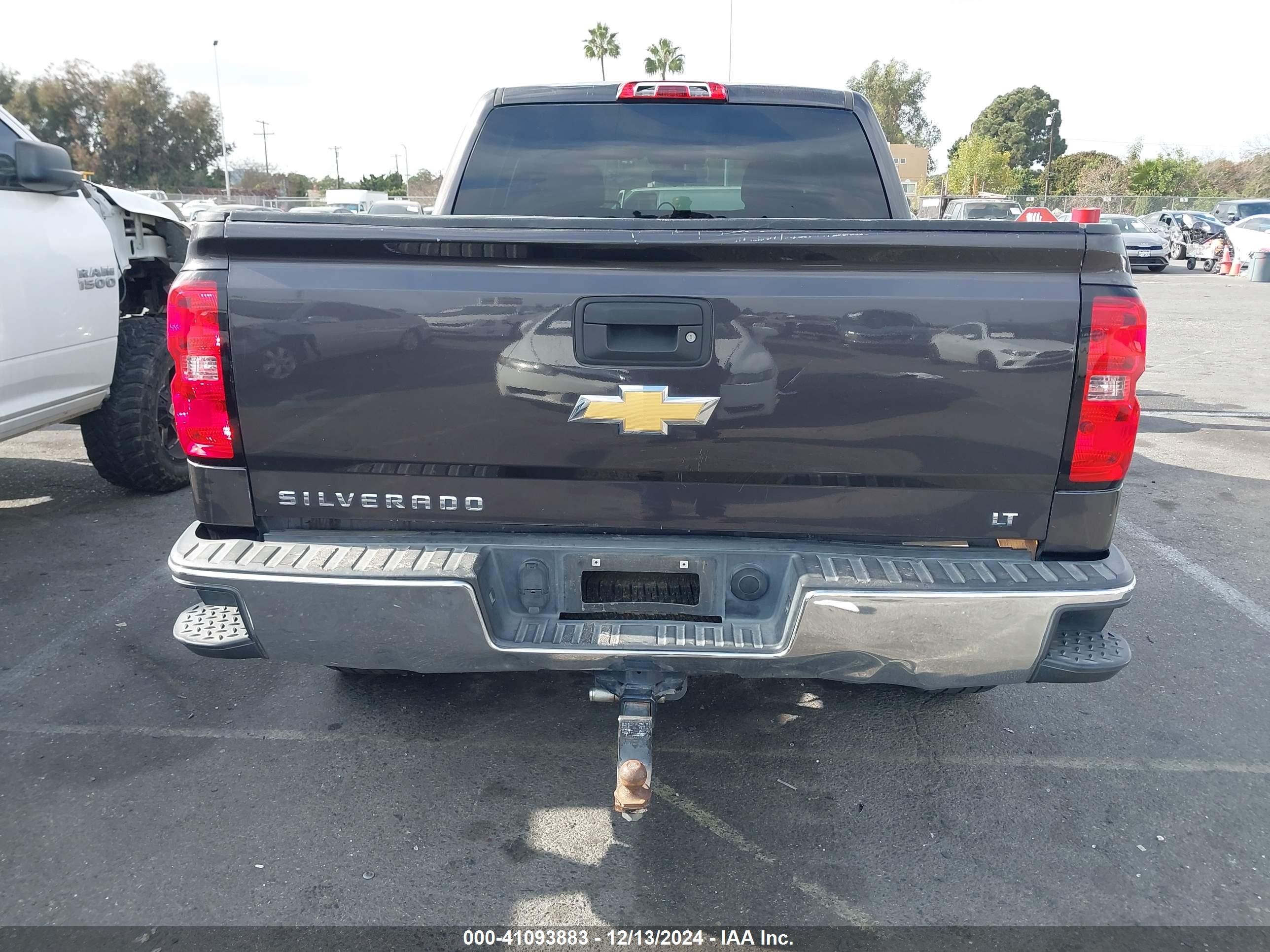 2015 Chevrolet Silverado 1500 1lt Gray vin: 3GCPCREC6FG529194