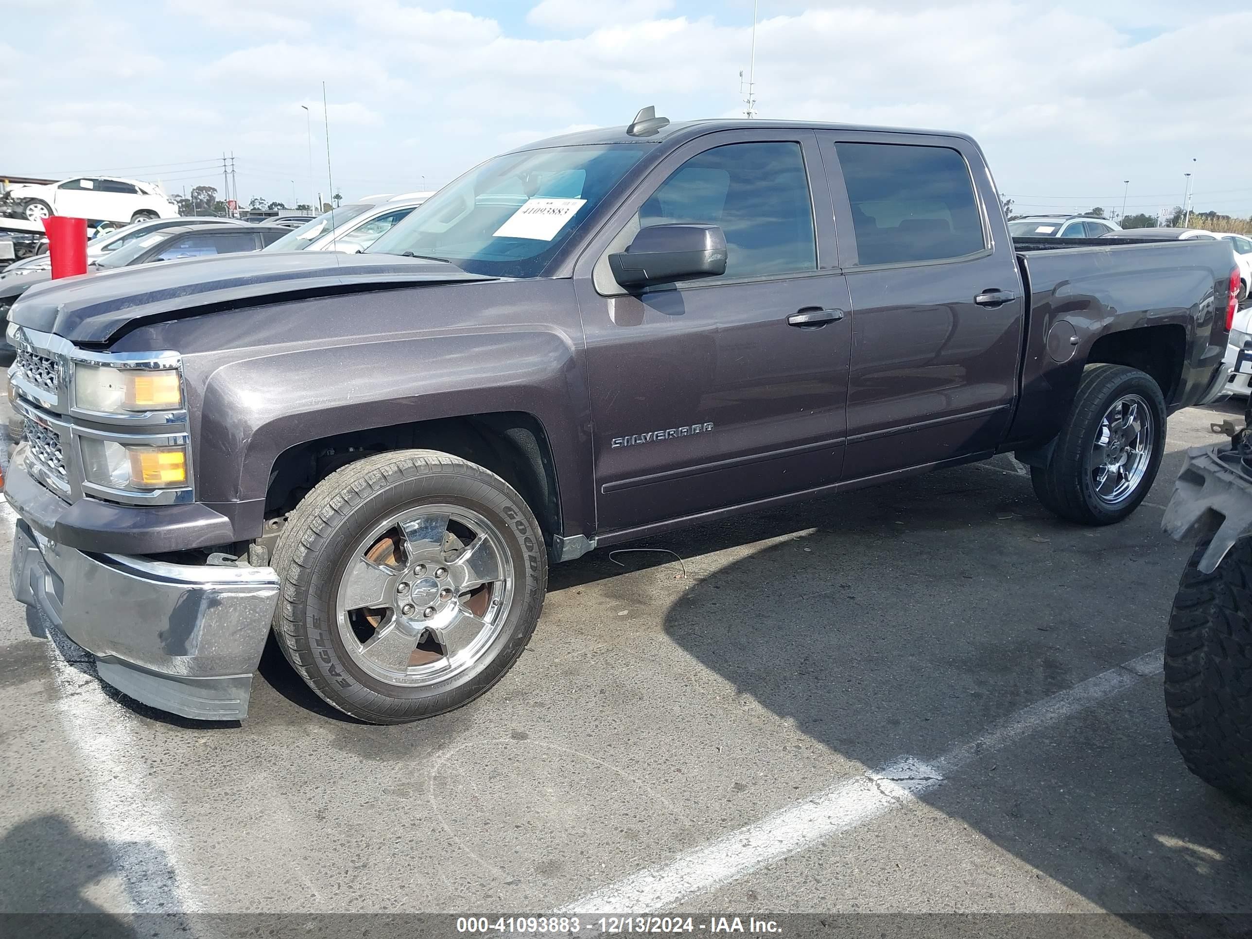 2015 Chevrolet Silverado 1500 1lt Gray vin: 3GCPCREC6FG529194