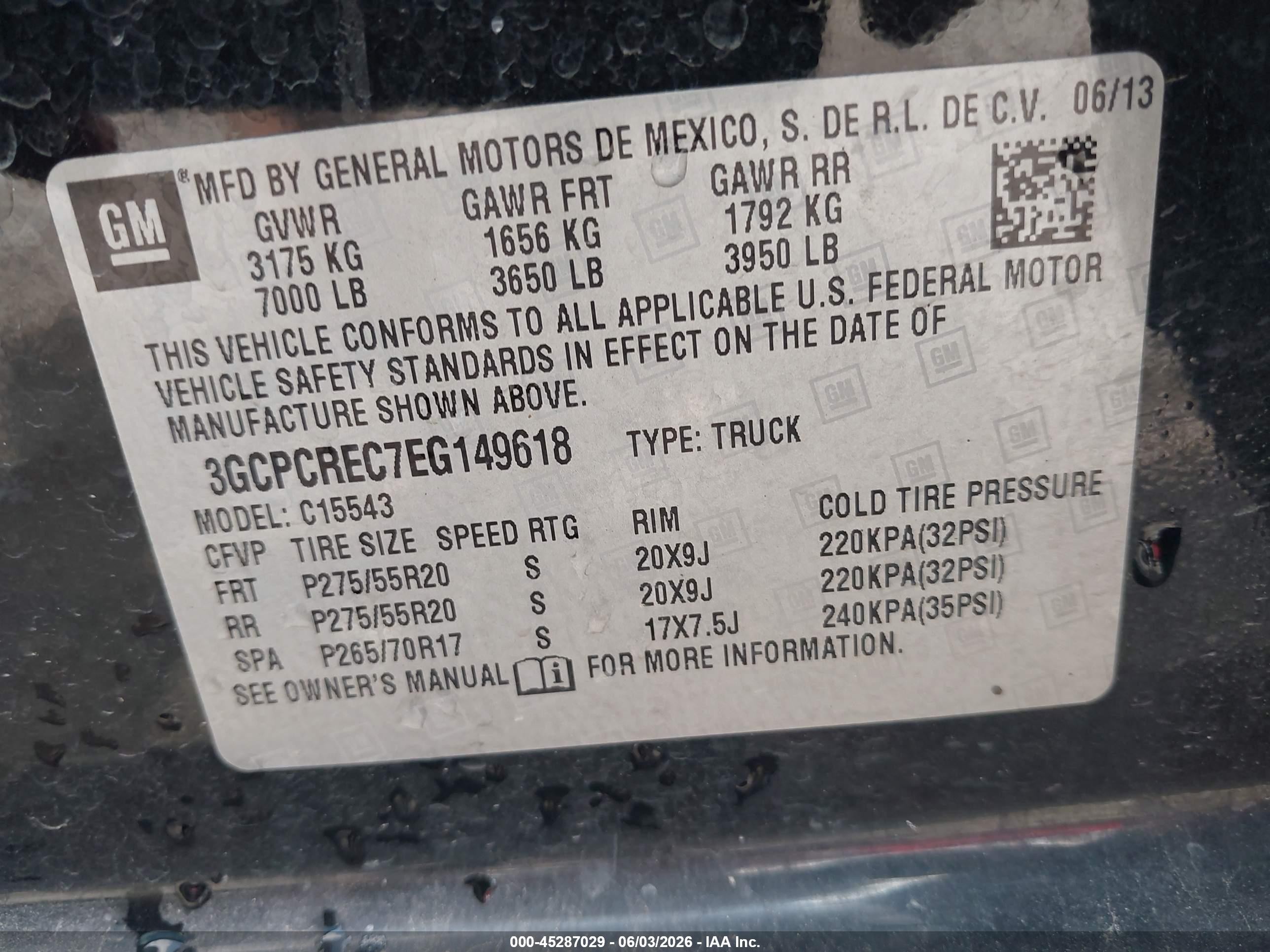 2014 Chevrolet Silverado 1500 1lt Black vin: 3GCPCREC7EG149618