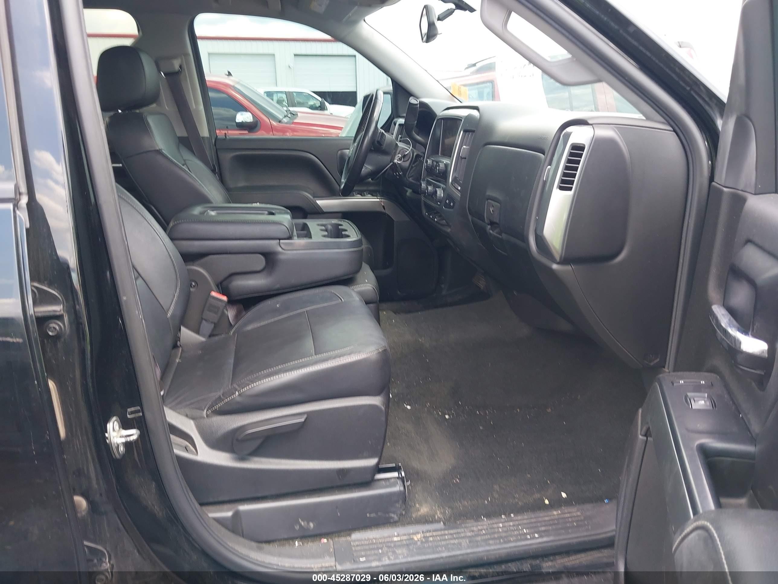 2014 Chevrolet Silverado 1500 1lt Black vin: 3GCPCREC7EG149618