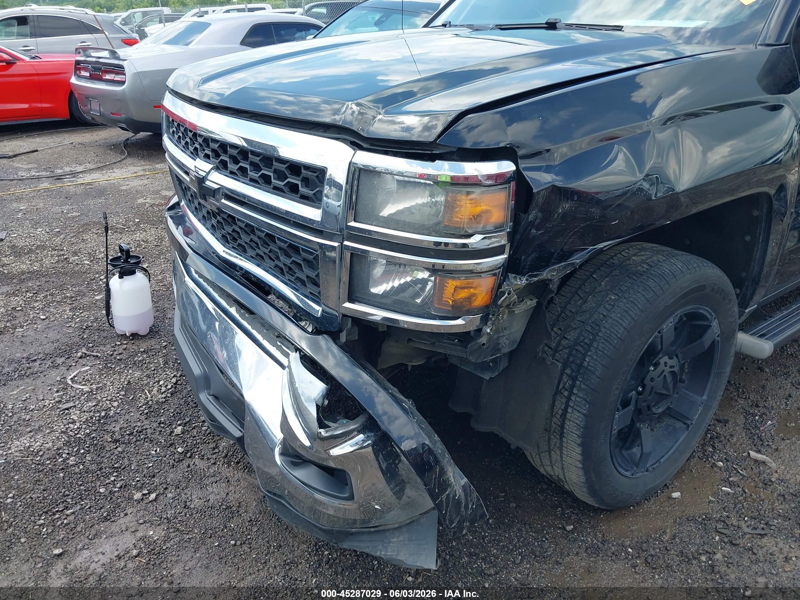 2014 Chevrolet Silverado 1500 1lt Black vin: 3GCPCREC7EG149618