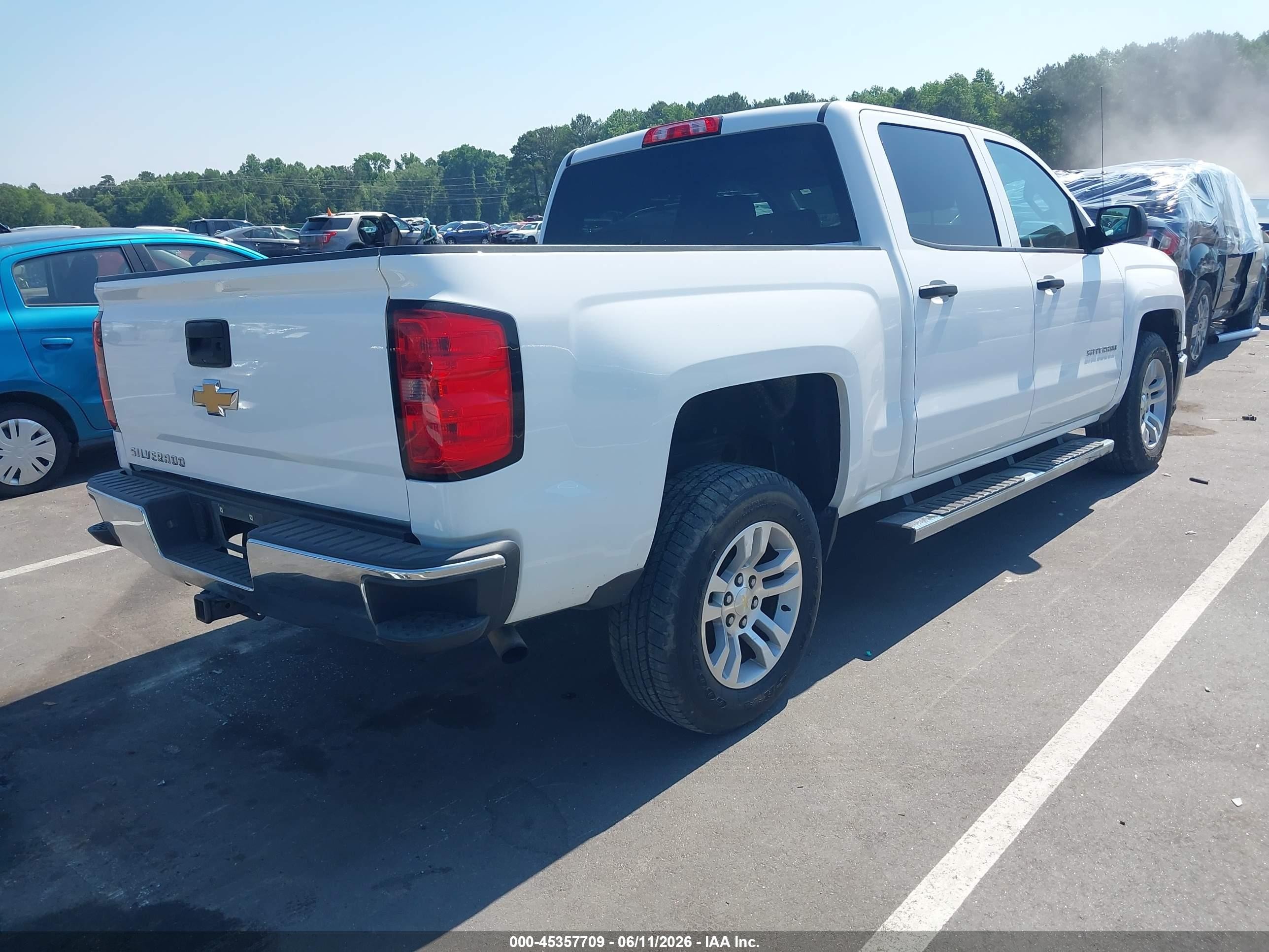 2014 Chevrolet Silverado 1500 Lt White vin: 3GCPCREC7EG173143