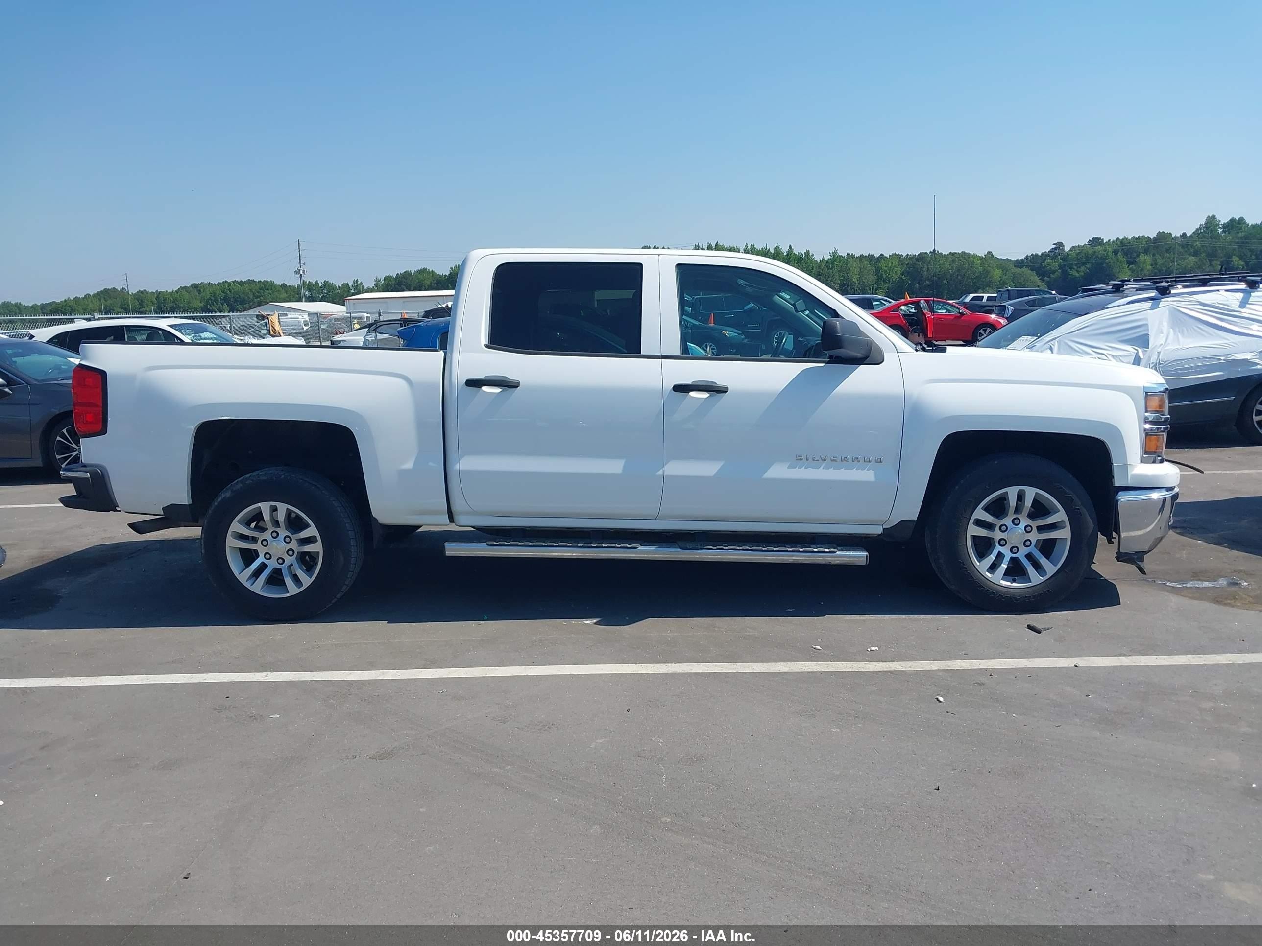 2014 Chevrolet Silverado 1500 Lt White vin: 3GCPCREC7EG173143