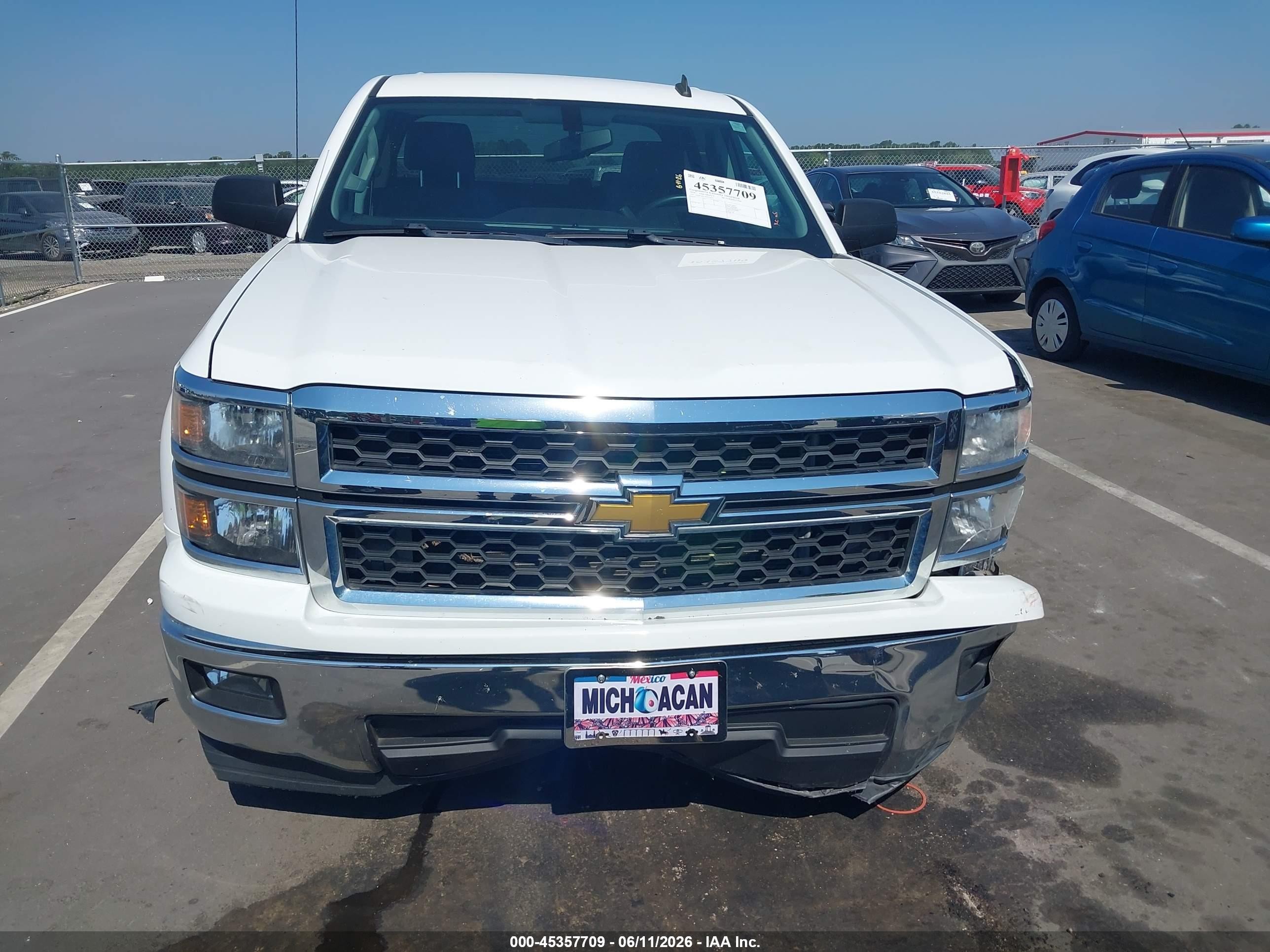 2014 Chevrolet Silverado 1500 Lt White vin: 3GCPCREC7EG173143