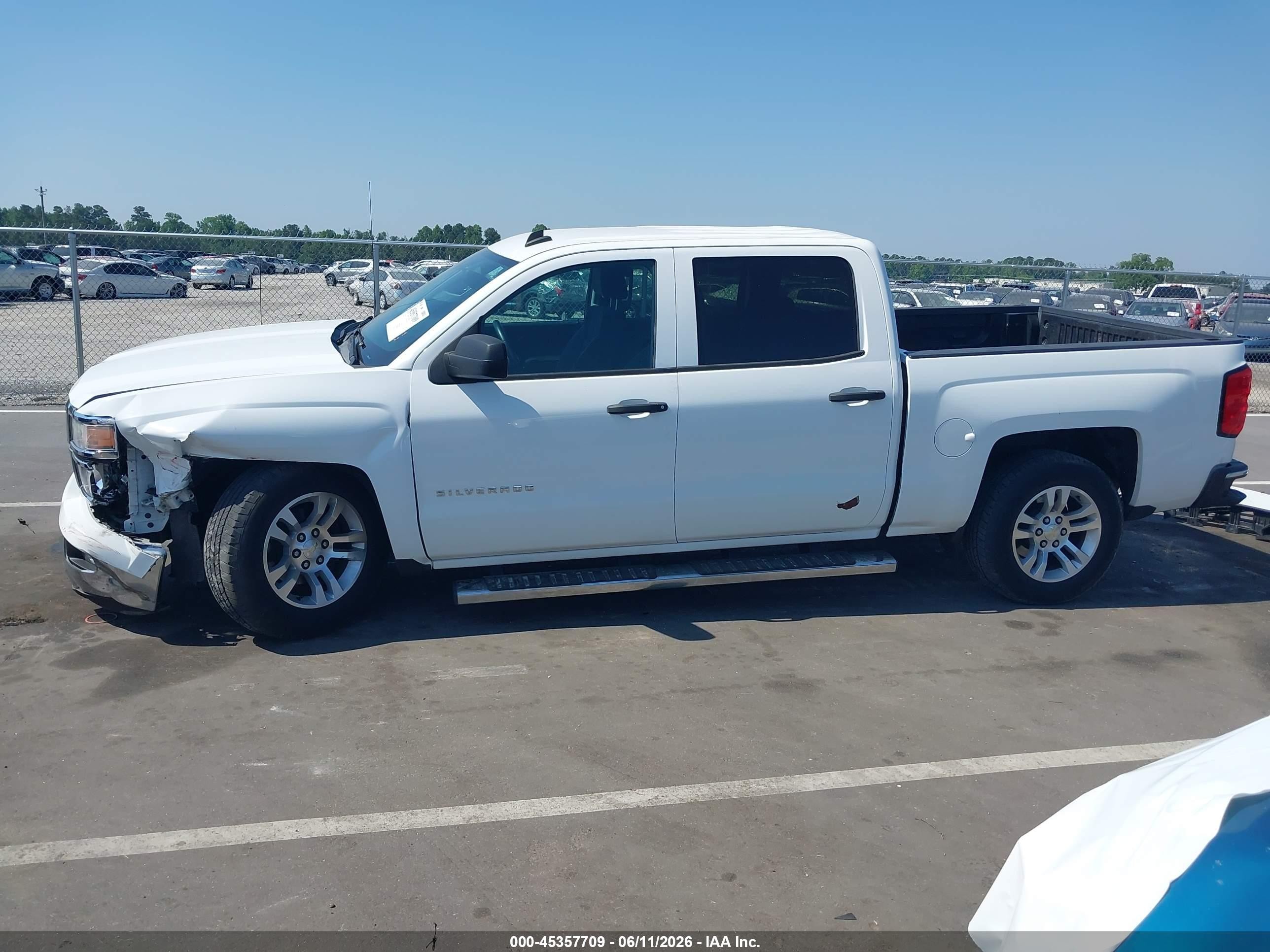 2014 Chevrolet Silverado 1500 Lt White vin: 3GCPCREC7EG173143