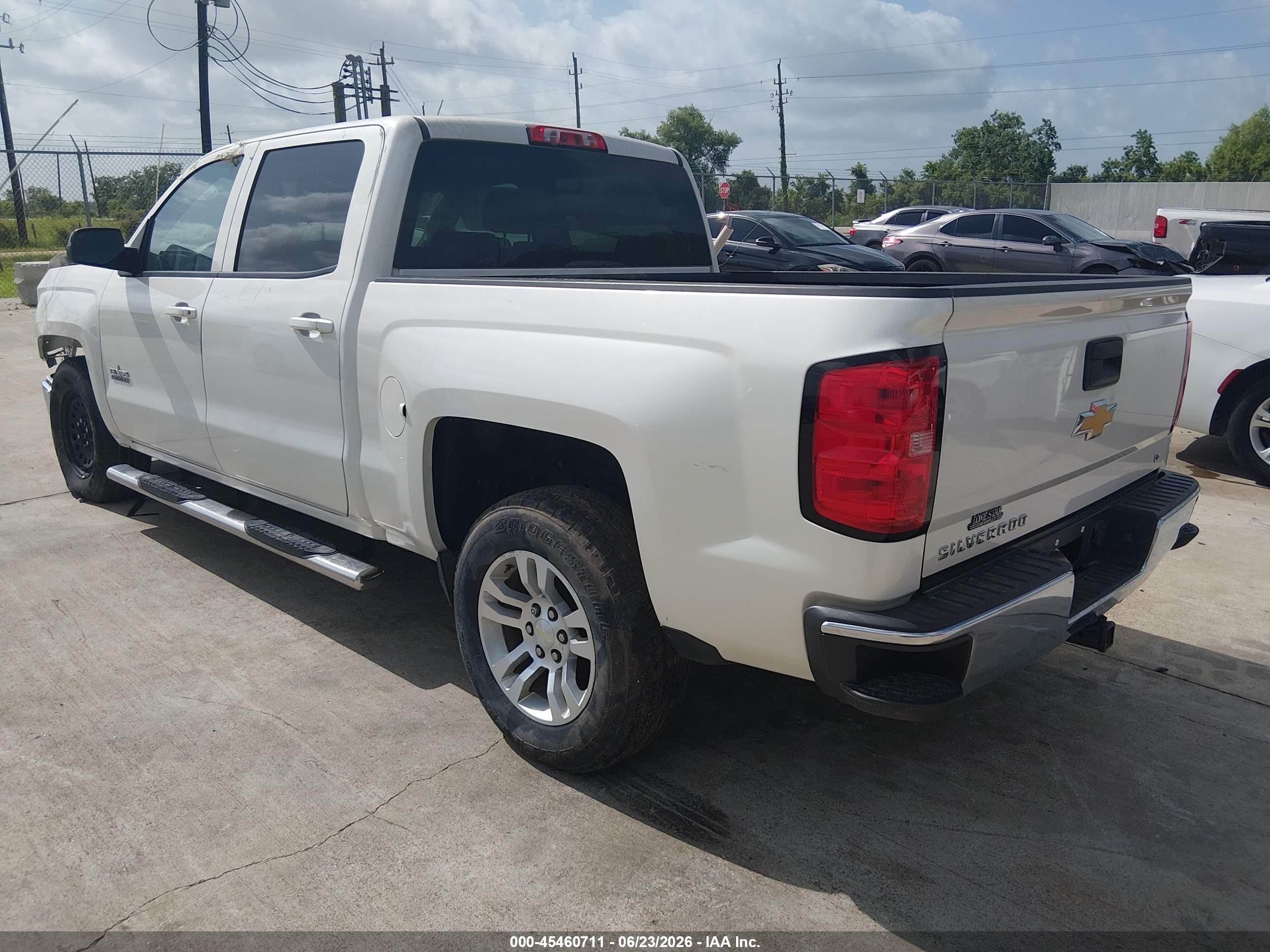 2014 Chevrolet Silverado 1500 1lt White vin: 3GCPCREC7EG357921